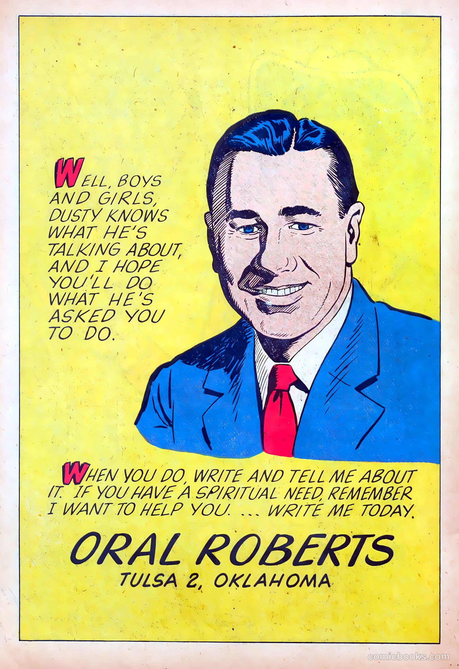 Oral Roberts' True Stories 109 - Dusty Boyd, The Happy Cowboy #1 — page 34 of 36