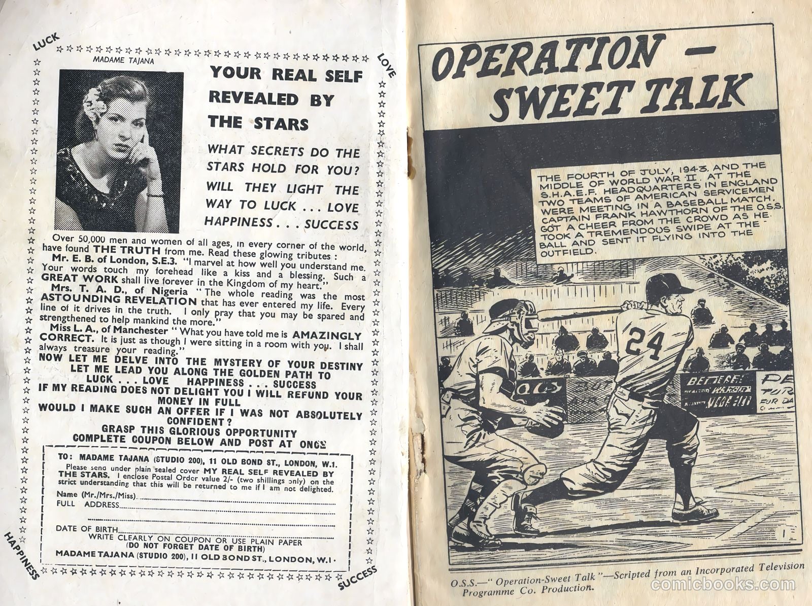 T.V. Picture Stories 19 - O.S.S. Operation Sweet Talk #1 — page 2 of 35