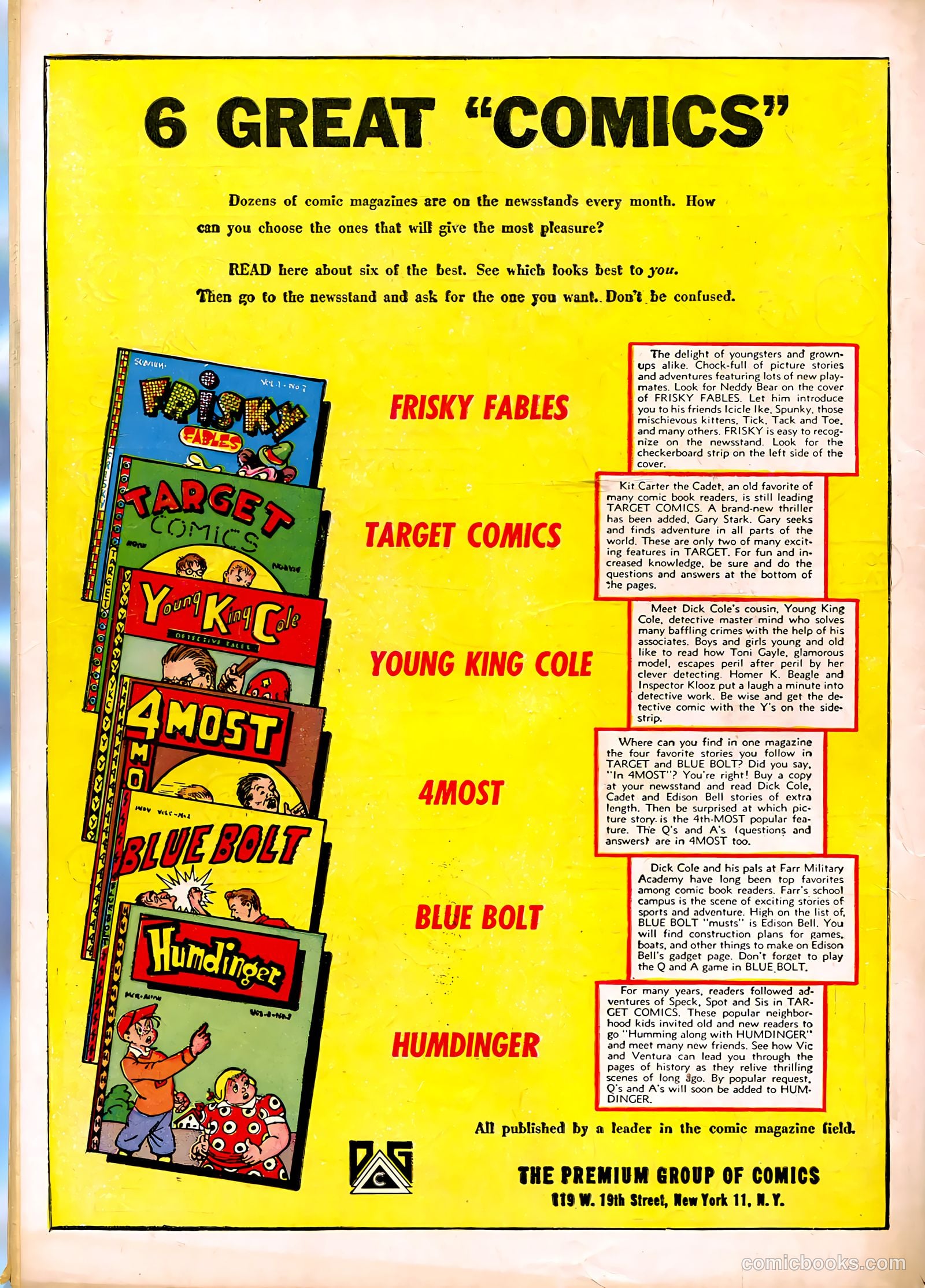 Target Comics v8 #4 — page 52 of 52