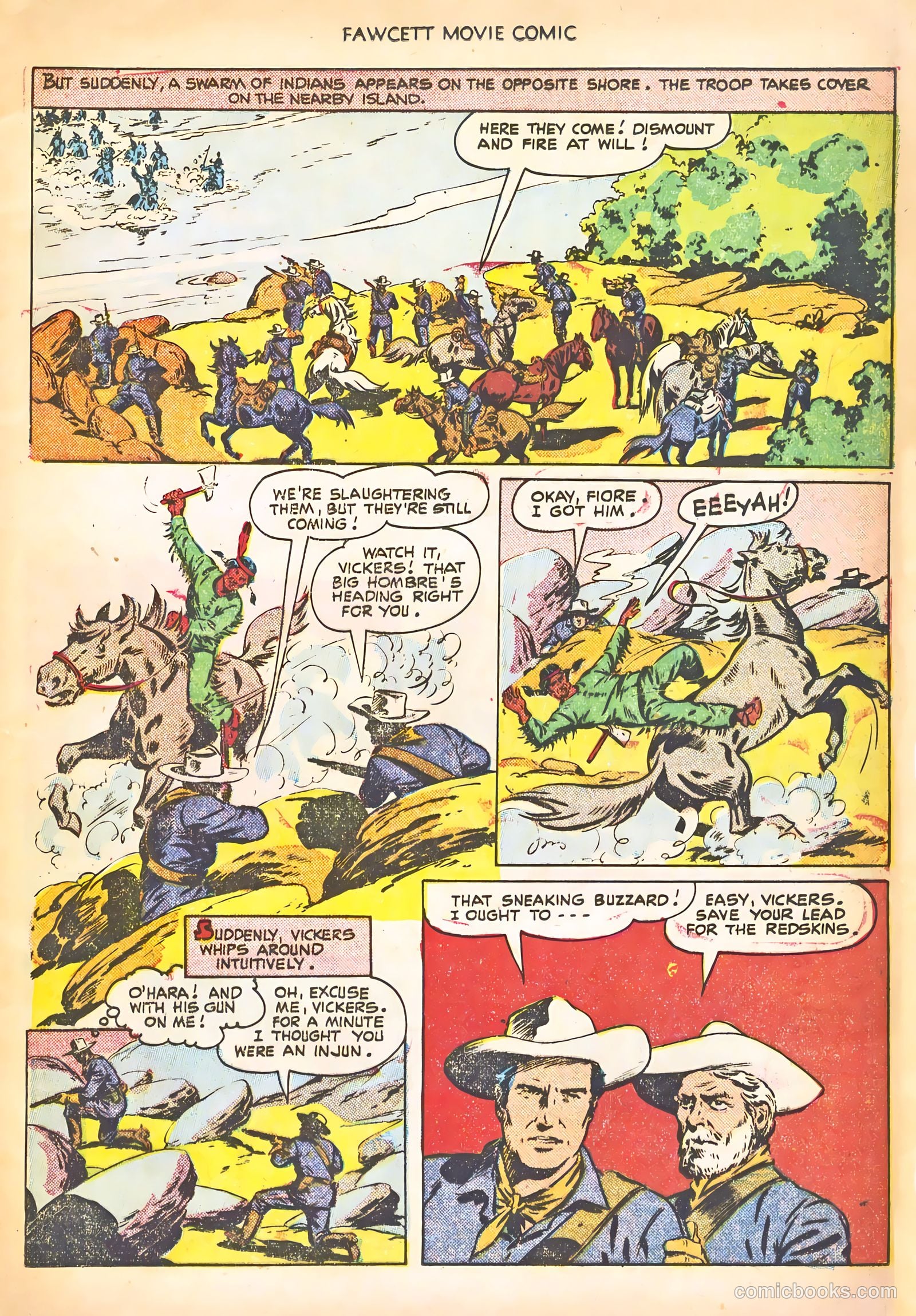 Fawcett Movie Comic 13 - Warpath #1 — page 13 of 36