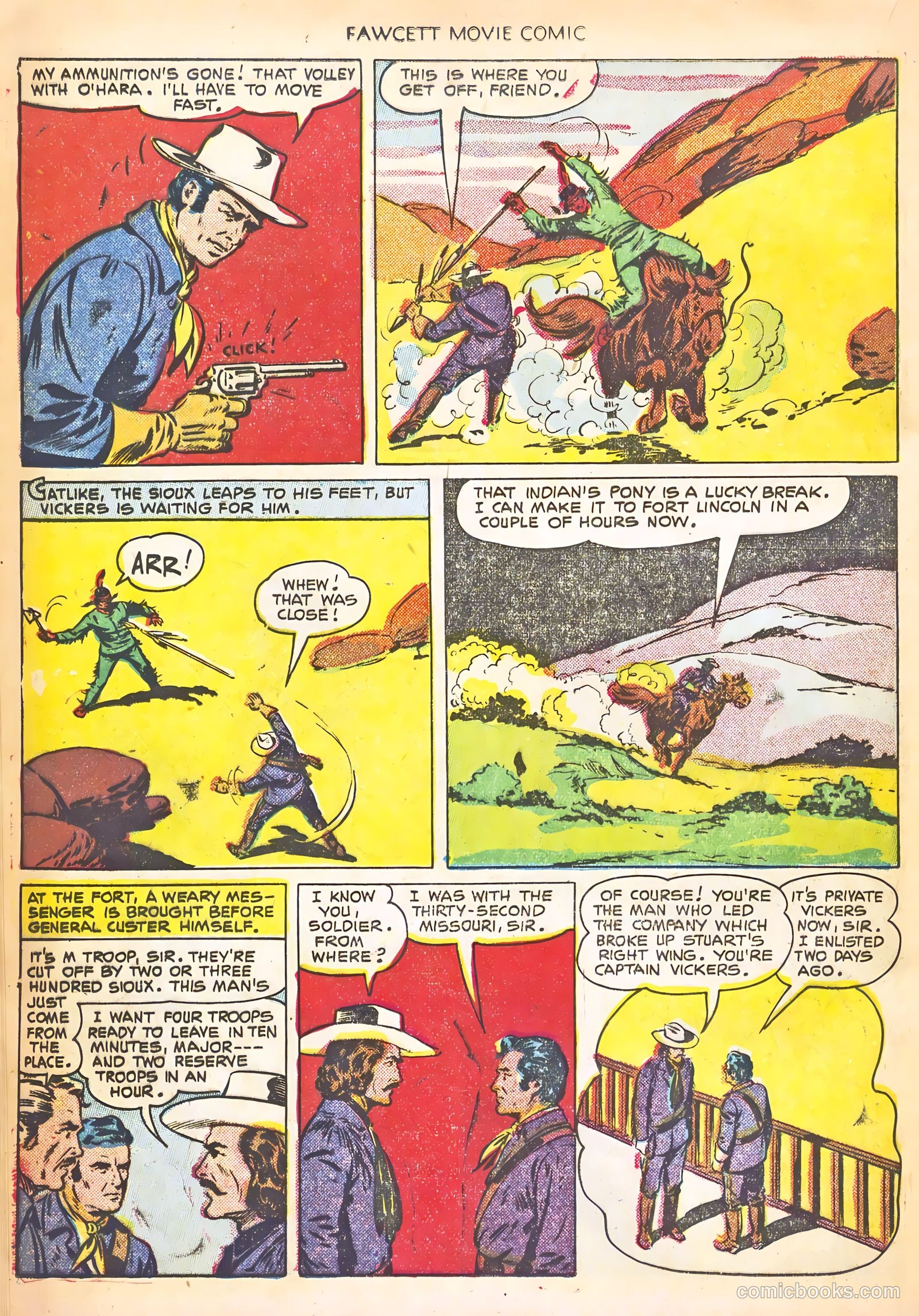 Fawcett Movie Comic 13 - Warpath #1 — page 16 of 36