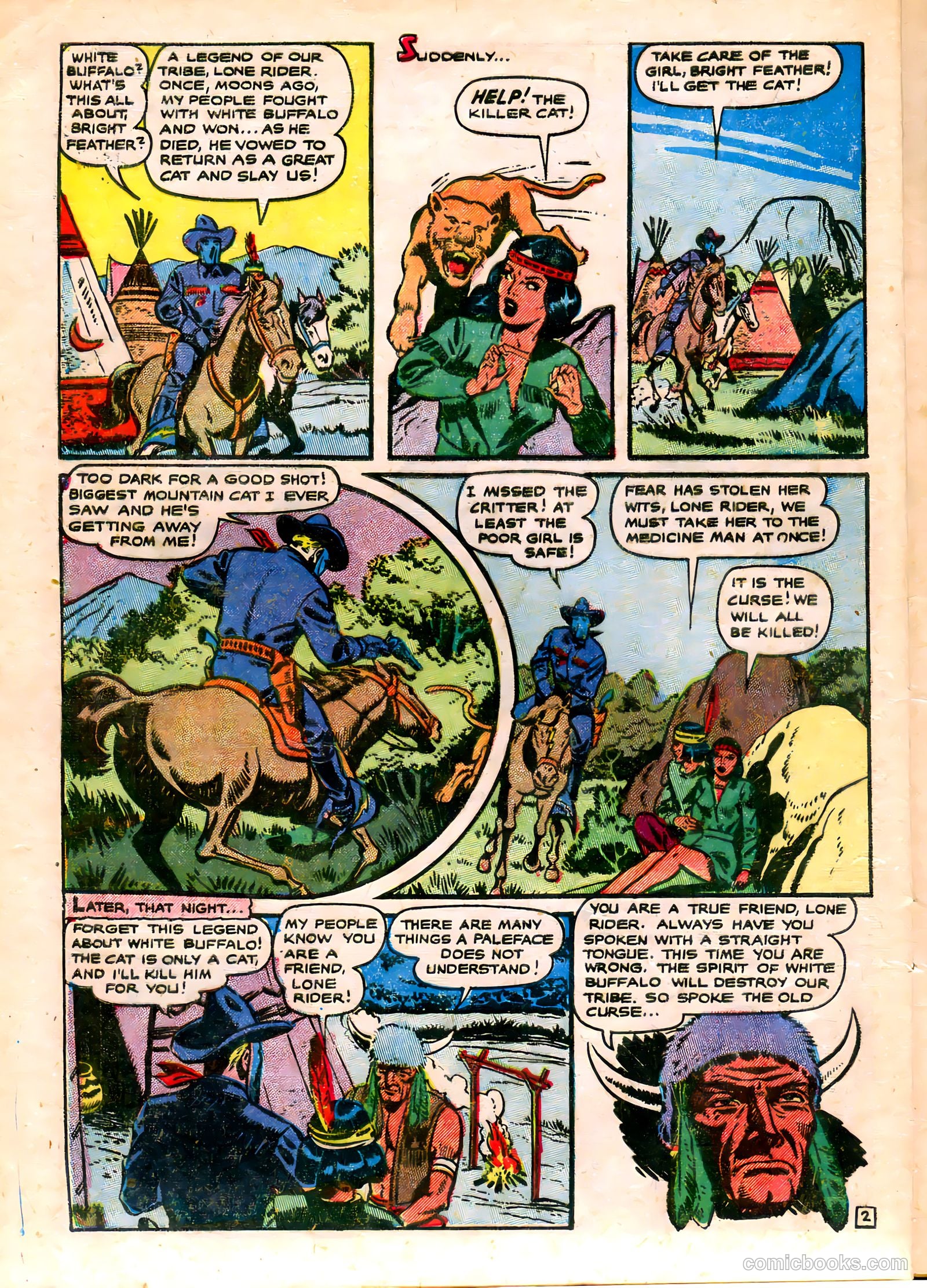 The Lone Rider #20 (1950) — page 6 of 36