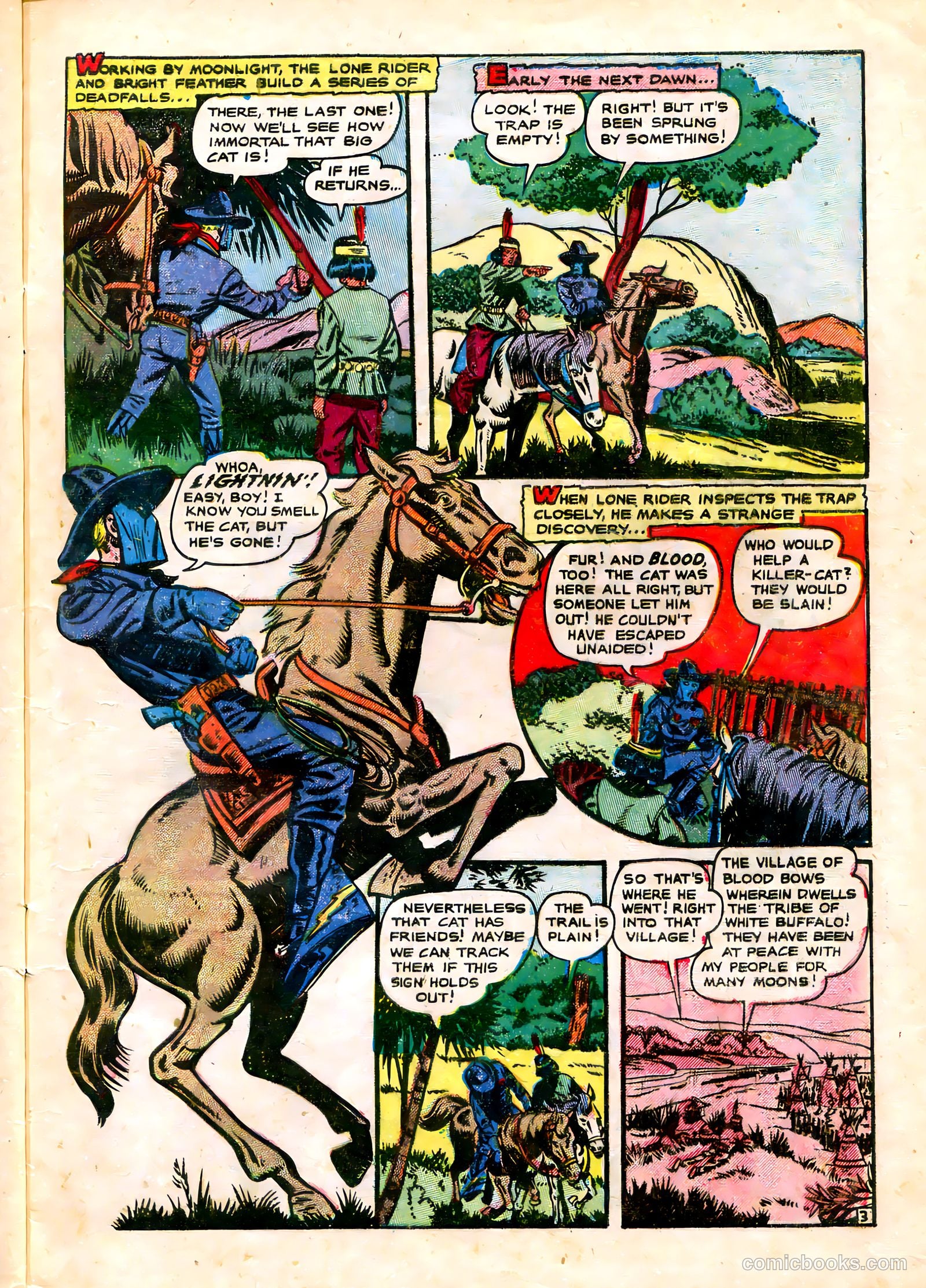 The Lone Rider #20 (1950) — page 7 of 36