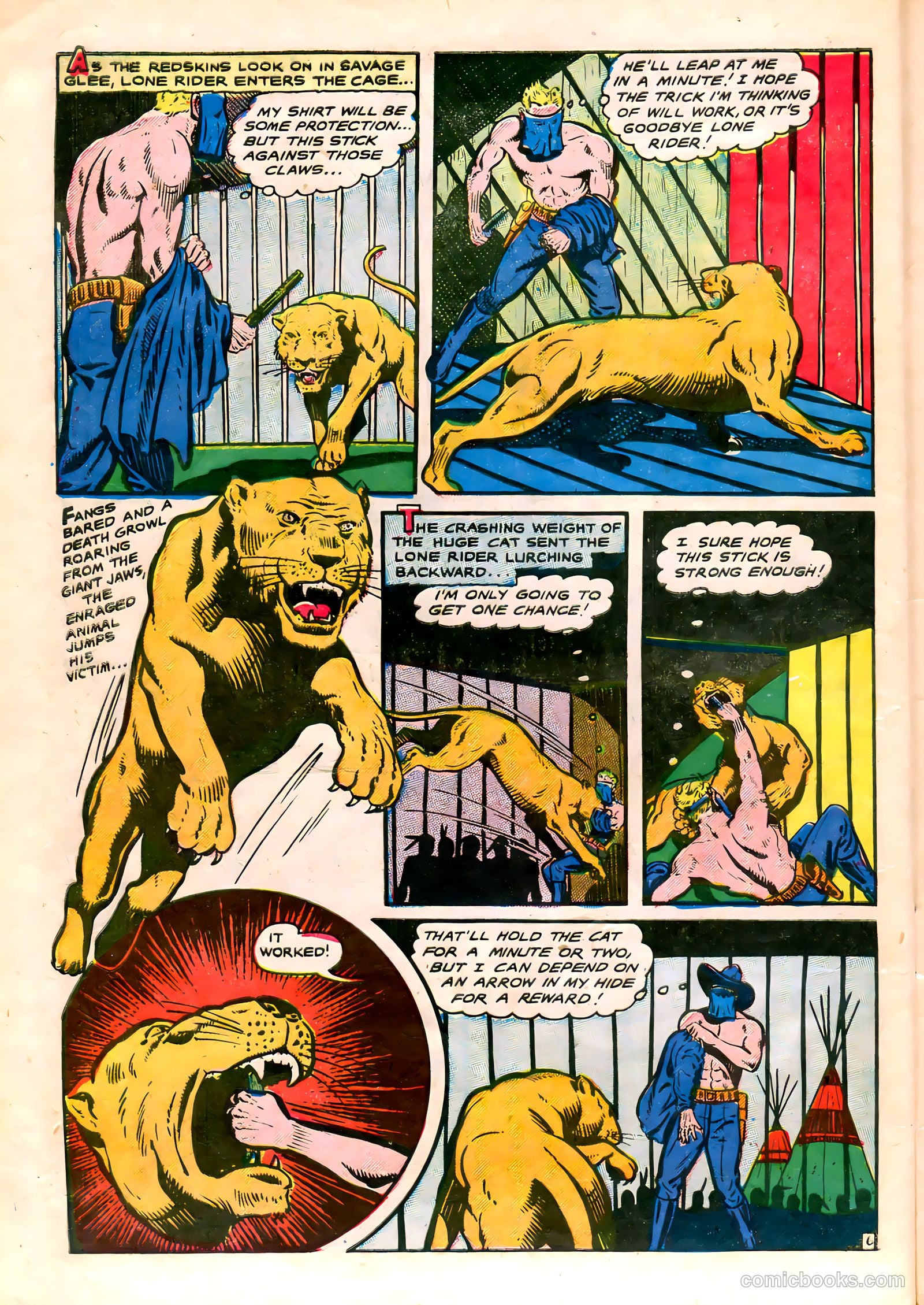 The Lone Rider #20 (1950) — page 10 of 36