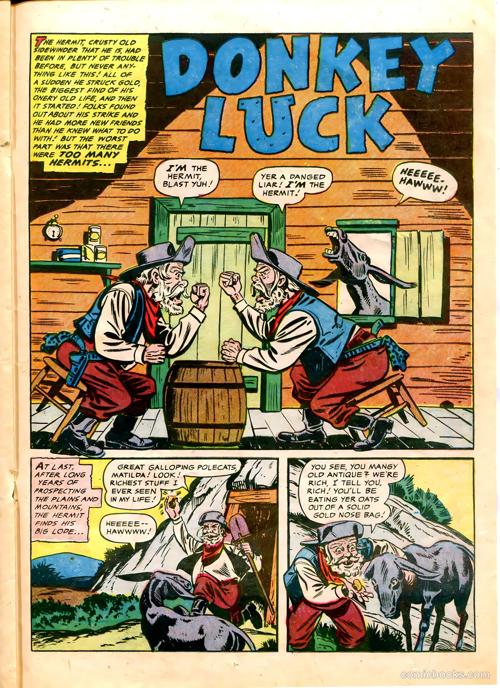 The Lone Rider #20 (1950) — page 21 of 36