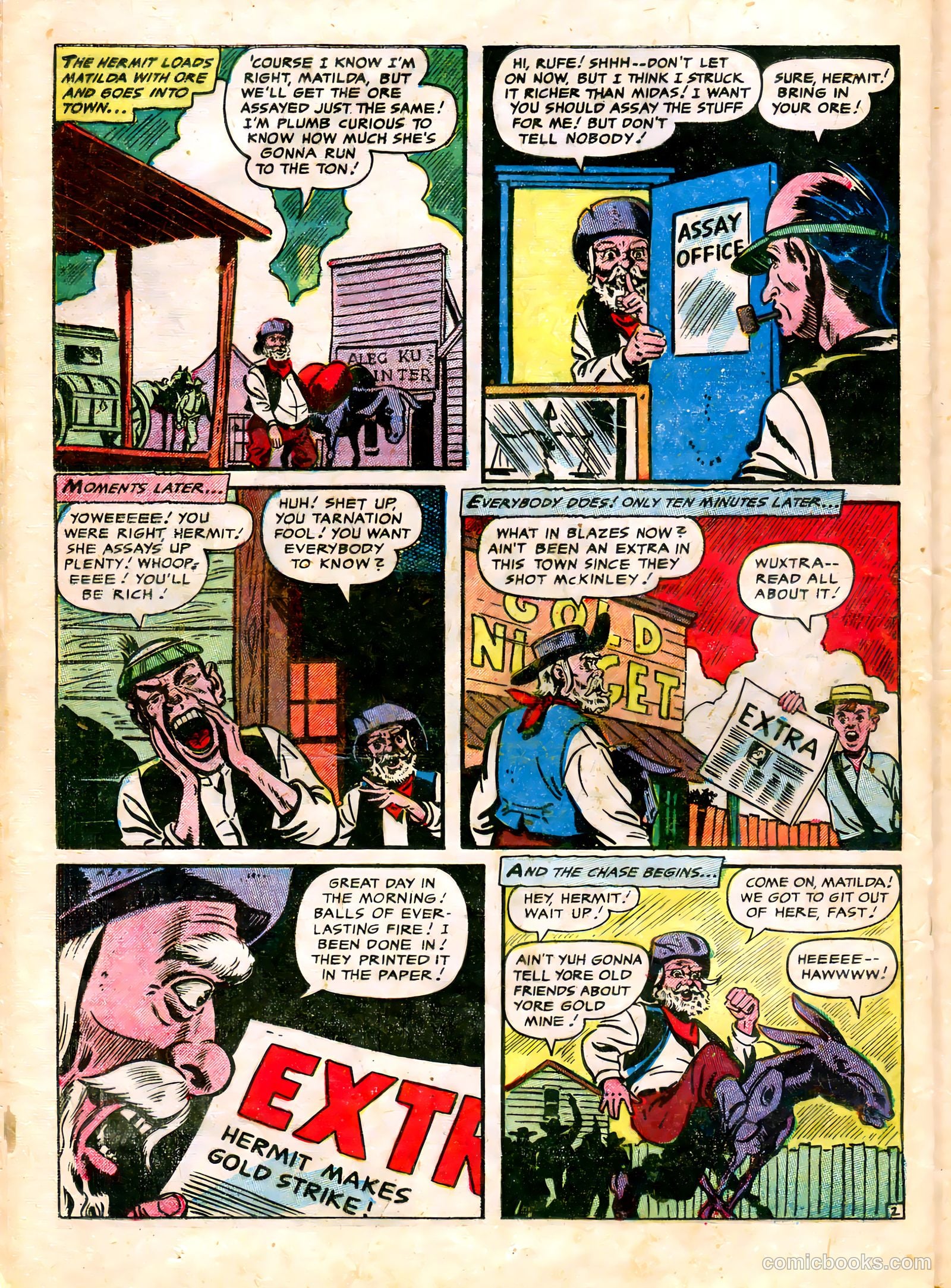 The Lone Rider #20 (1950) — page 22 of 36