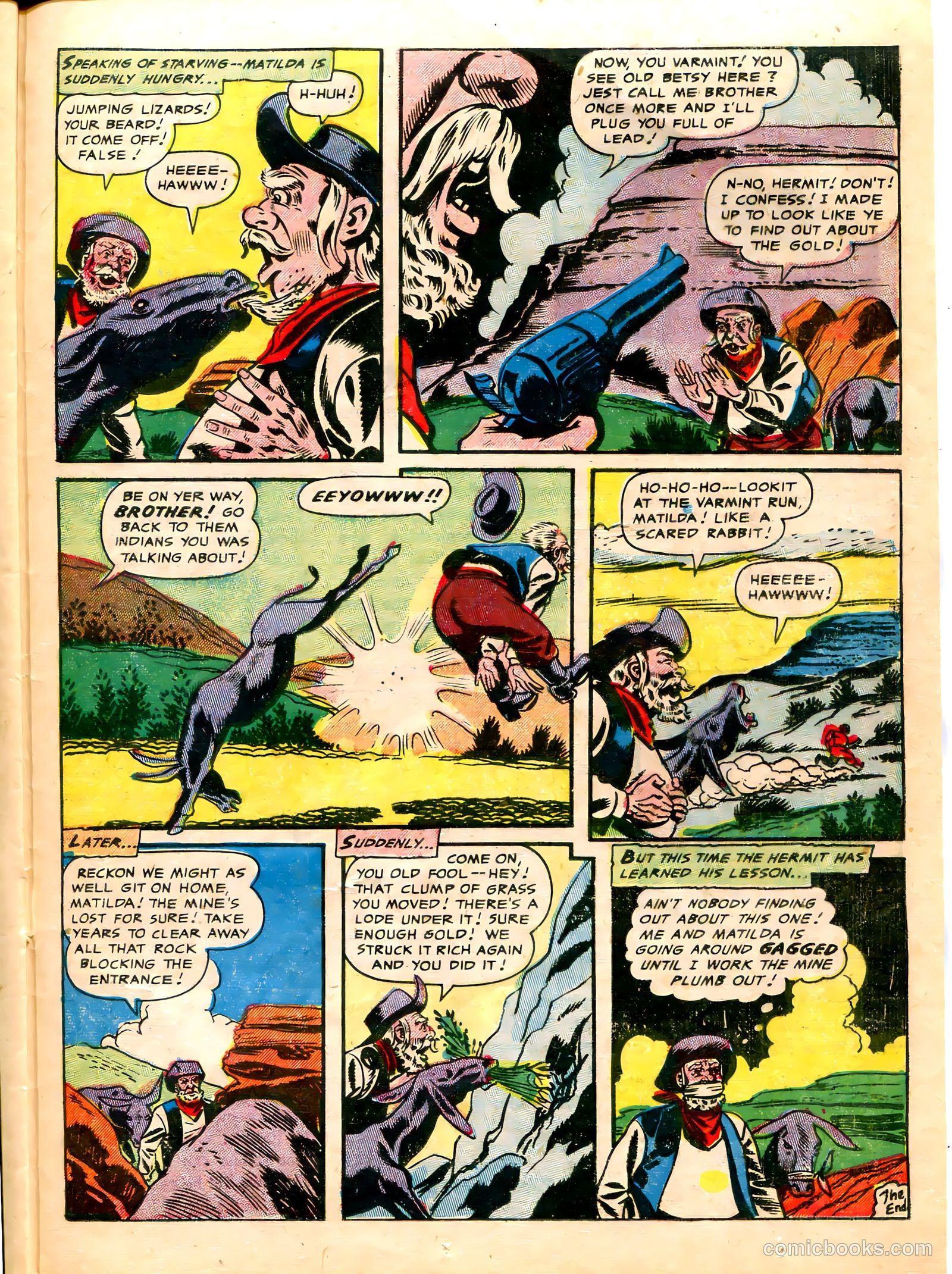 The Lone Rider #20 (1950) — page 25 of 36