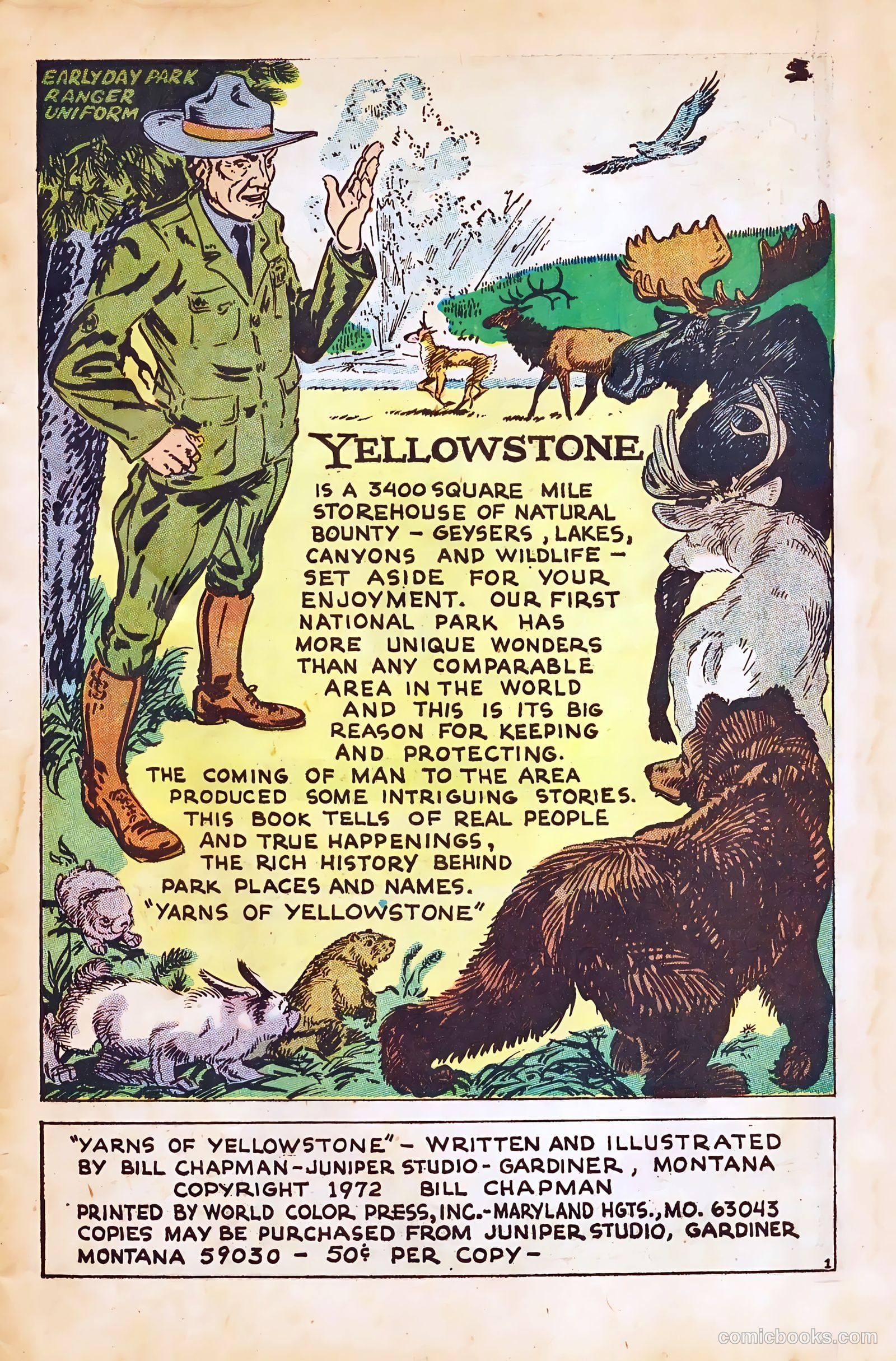 Yarns of the Yellowstone #1 (1972) — page 3 of 36