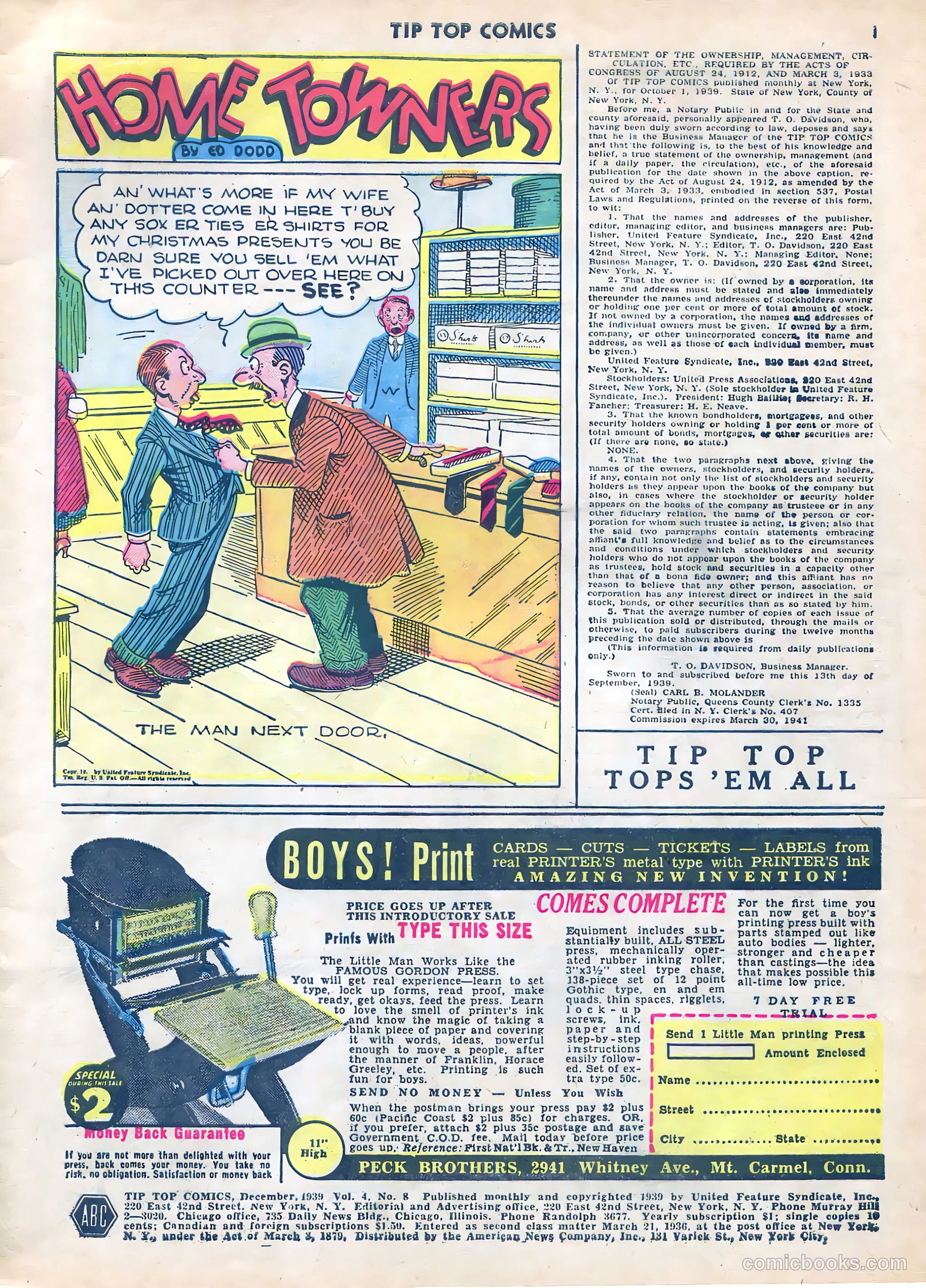 Tip Top Comics #44 (1936) — page 3 of 56