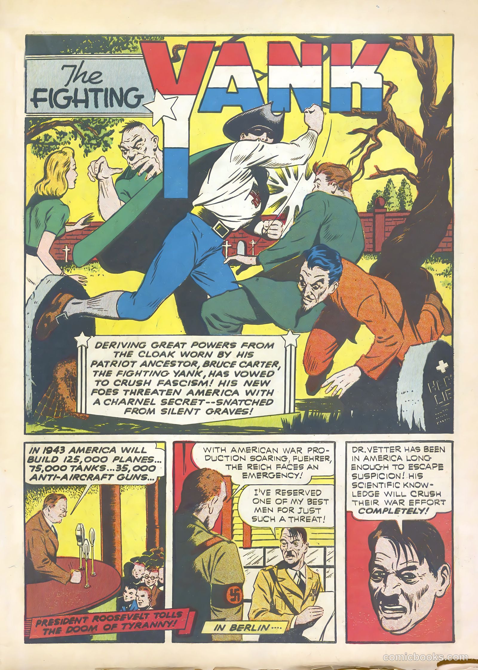Startling Comics #16 (1940) — page 3 of 68