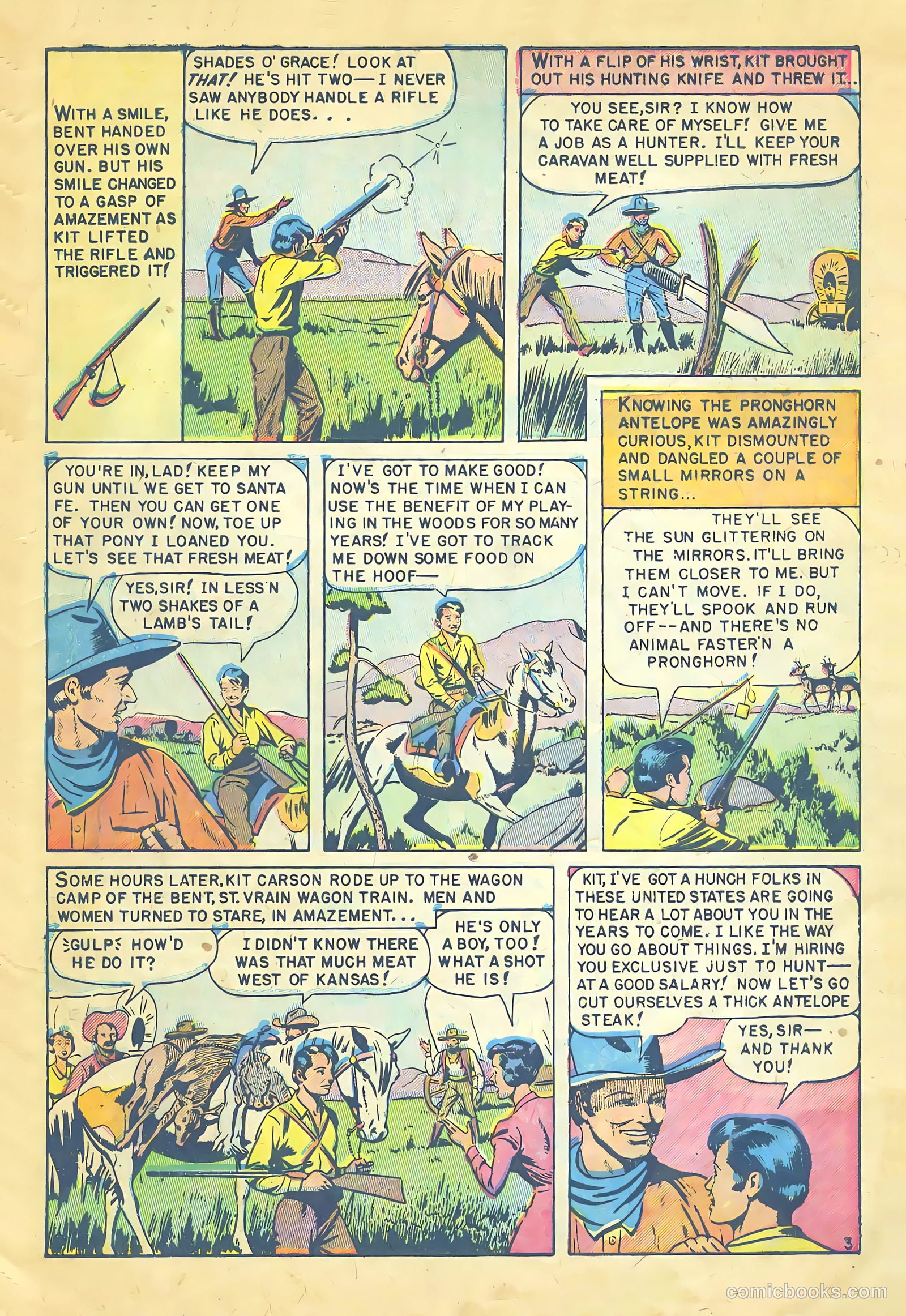Kit Carson and the Blackfeet Warriors #1 (1953) — page 5 of 36