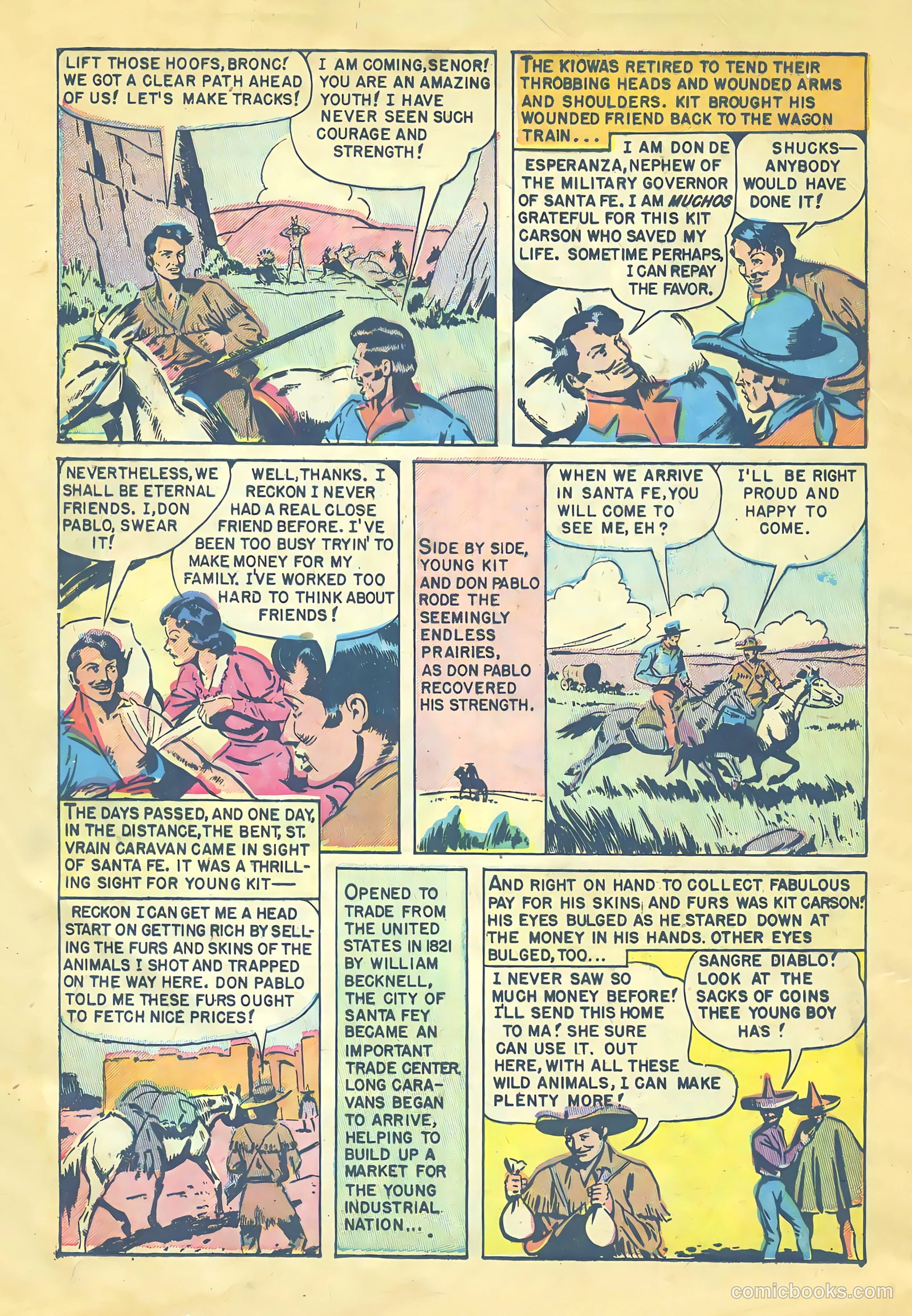 Kit Carson and the Blackfeet Warriors #1 (1953) — page 8 of 36