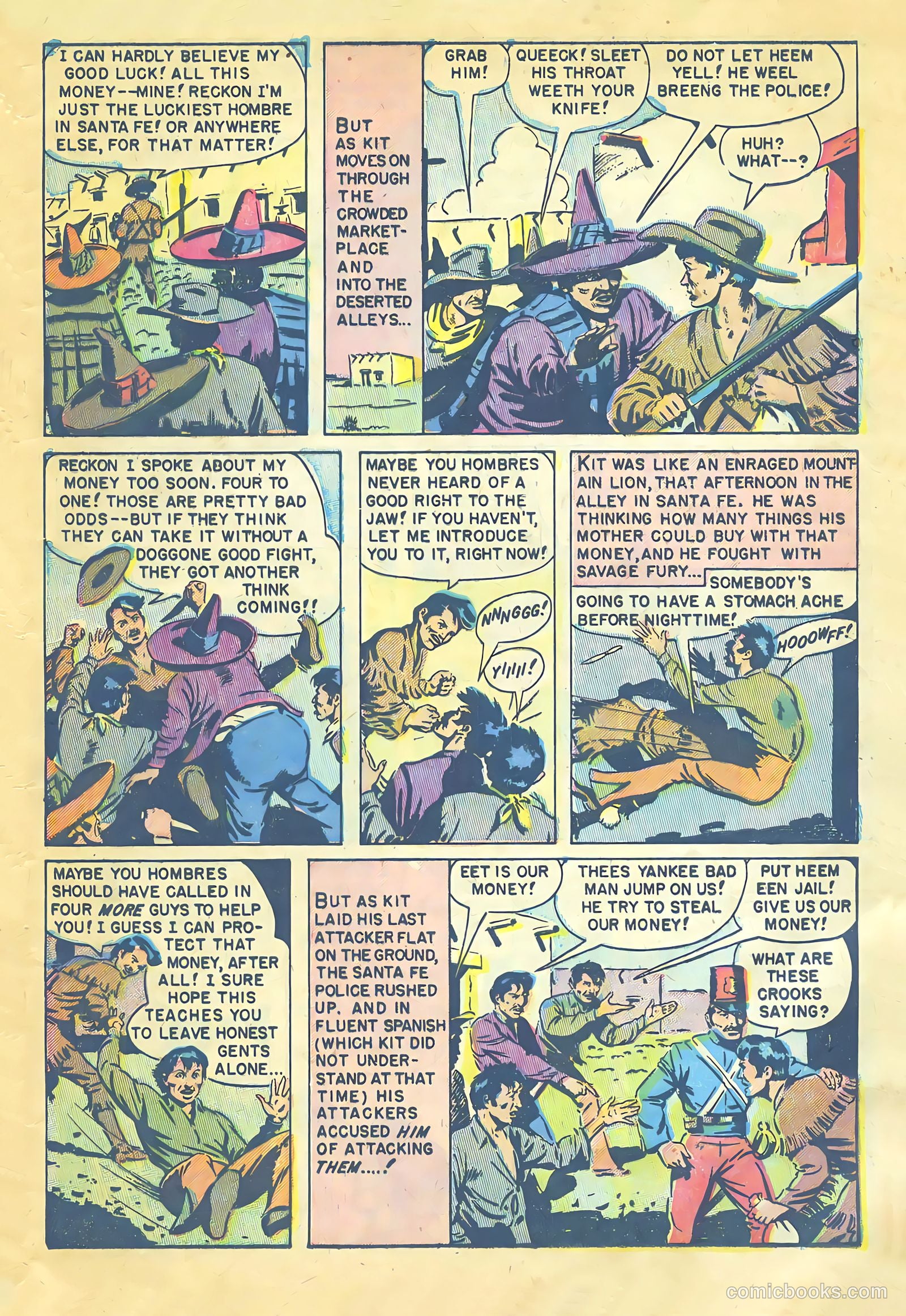 Kit Carson and the Blackfeet Warriors #1 (1953) — page 9 of 36