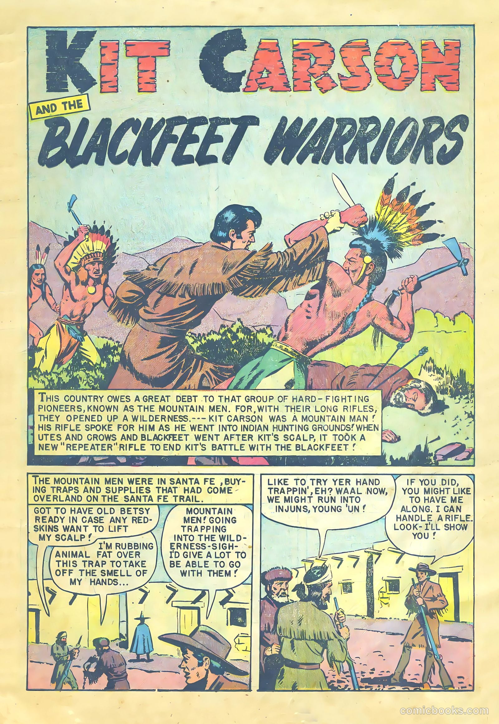 Kit Carson and the Blackfeet Warriors #1 (1953) — page 11 of 36