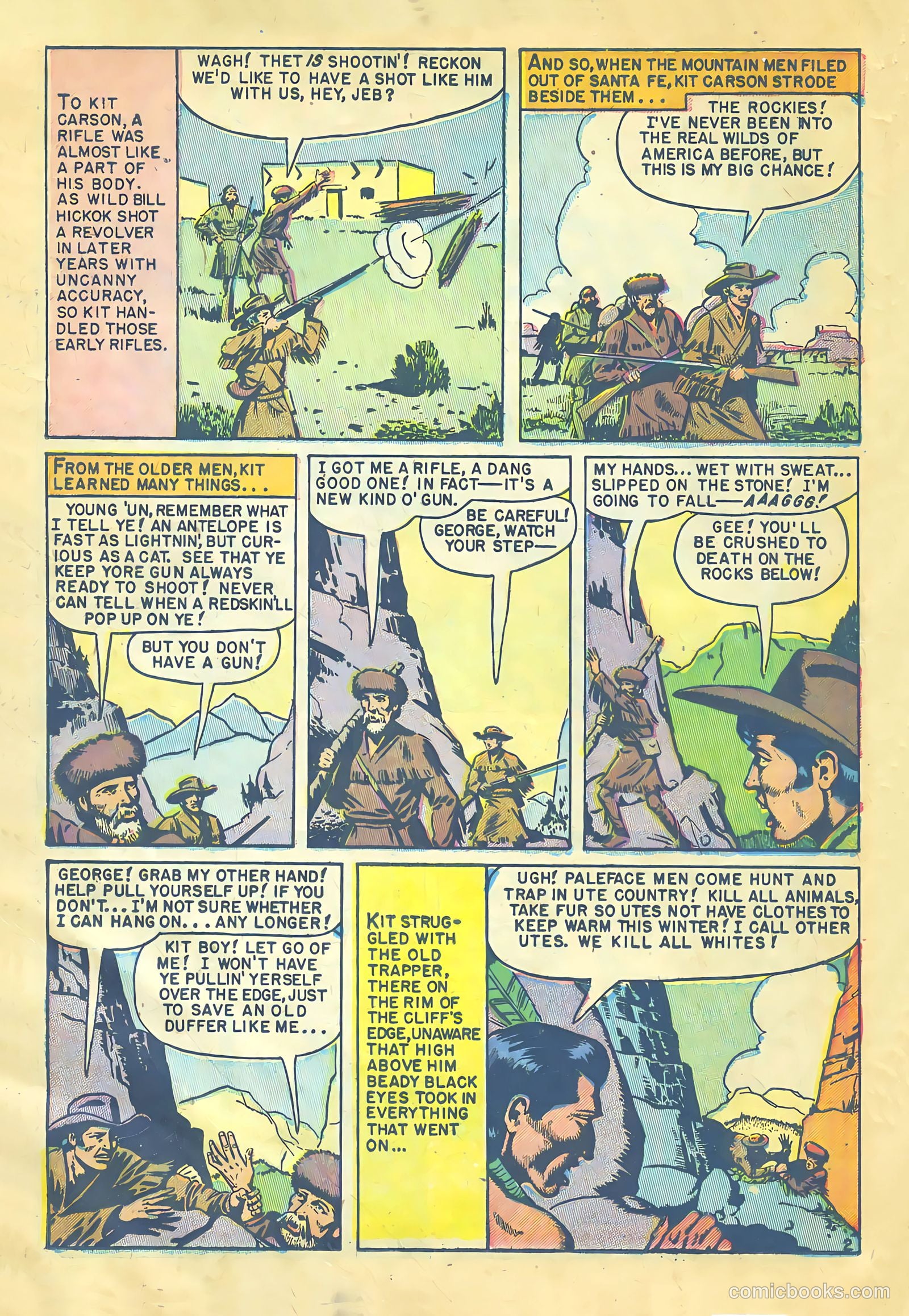 Kit Carson and the Blackfeet Warriors #1 (1953) — page 12 of 36