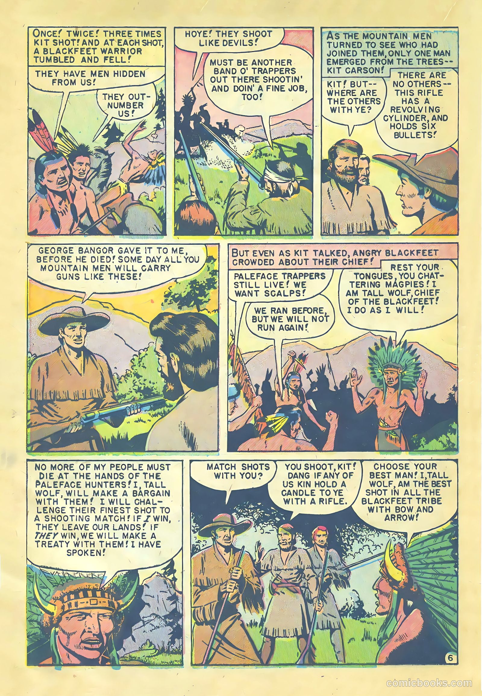 Kit Carson and the Blackfeet Warriors #1 (1953) — page 16 of 36
