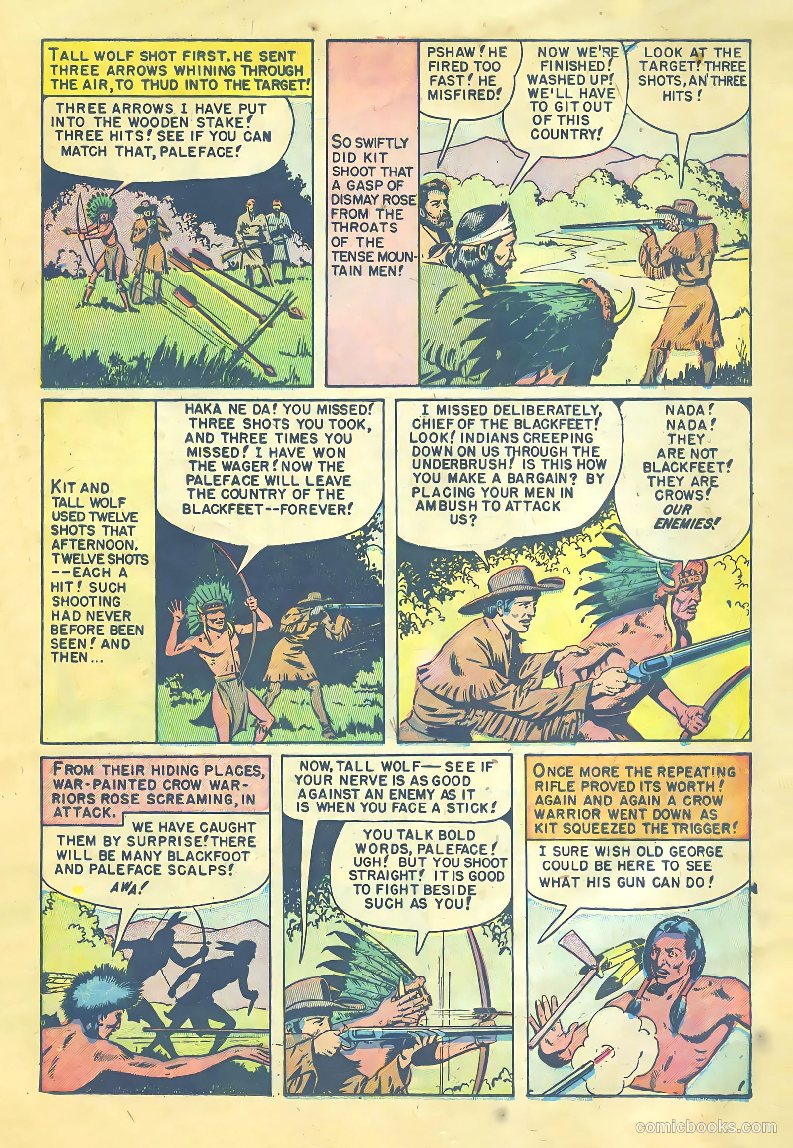 Kit Carson and the Blackfeet Warriors #1 (1953) — page 17 of 36