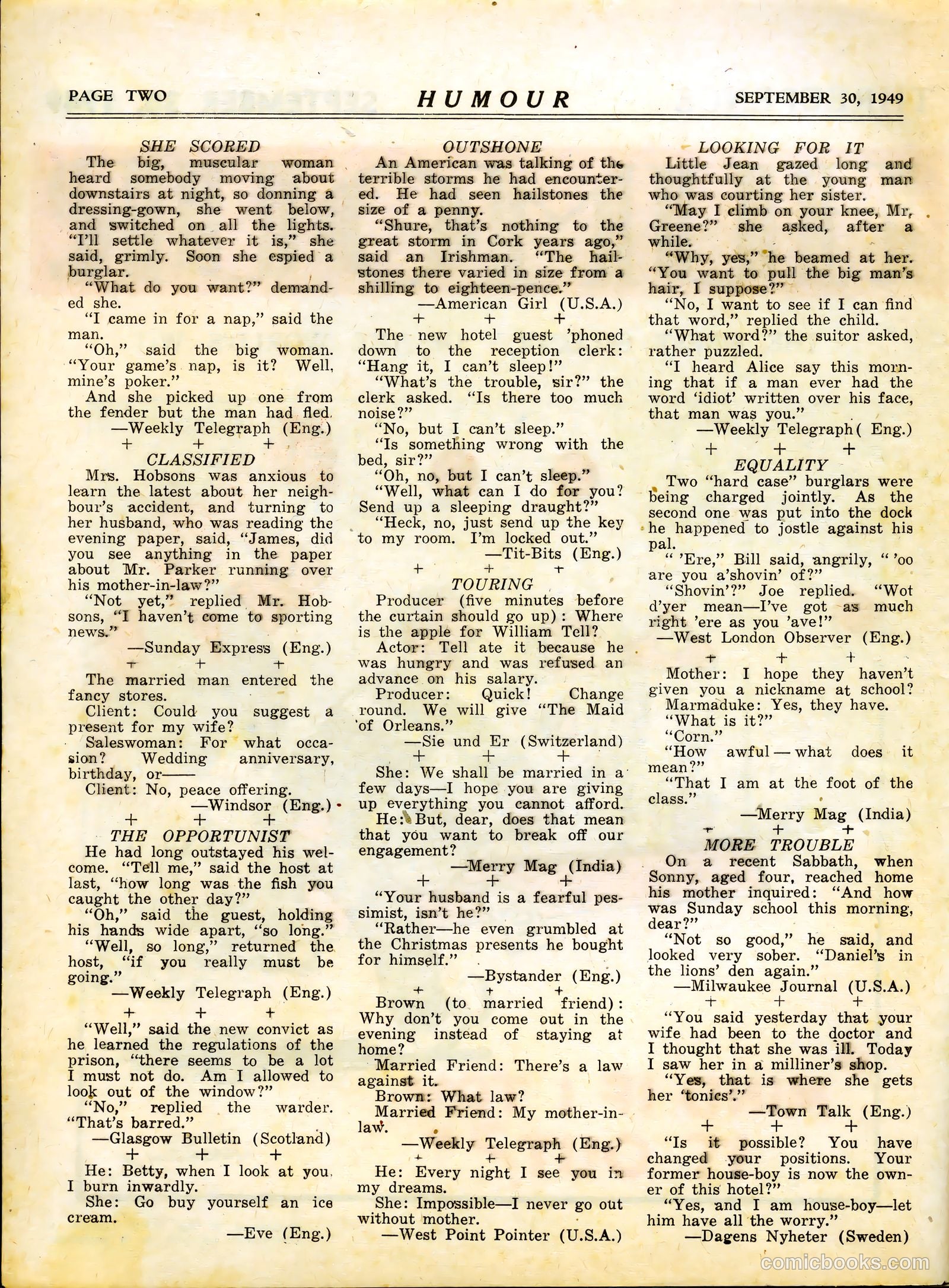 Humour v29 #39 — page 2 of 36
