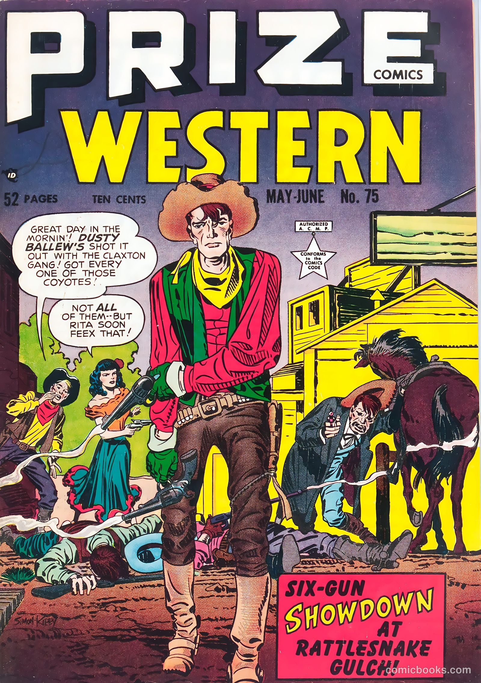 Prize Comics Western #75