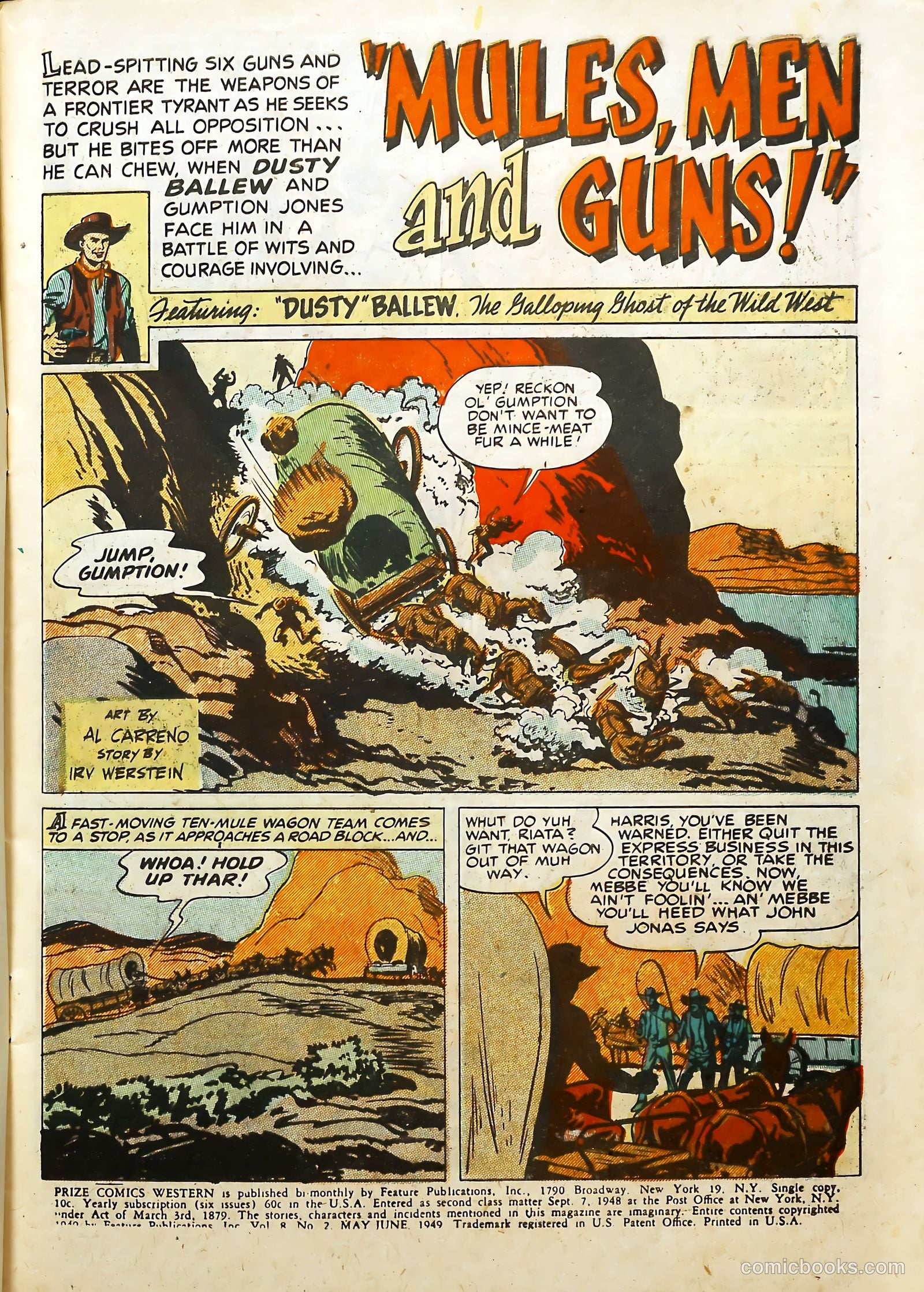 Prize Comics Western #75 (1950) — page 3 of 52