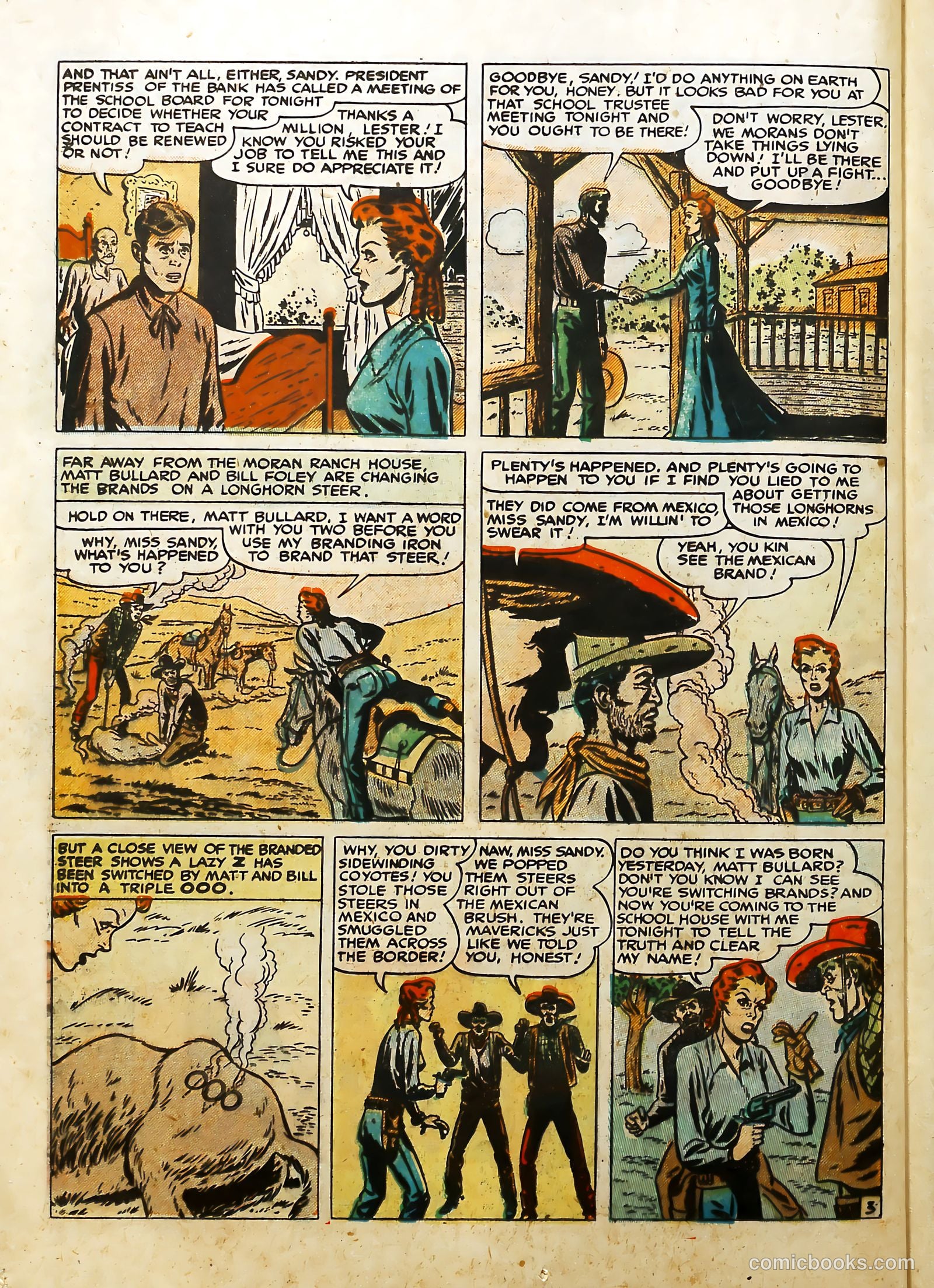 Prize Comics Western #75 (1950) — page 36 of 52