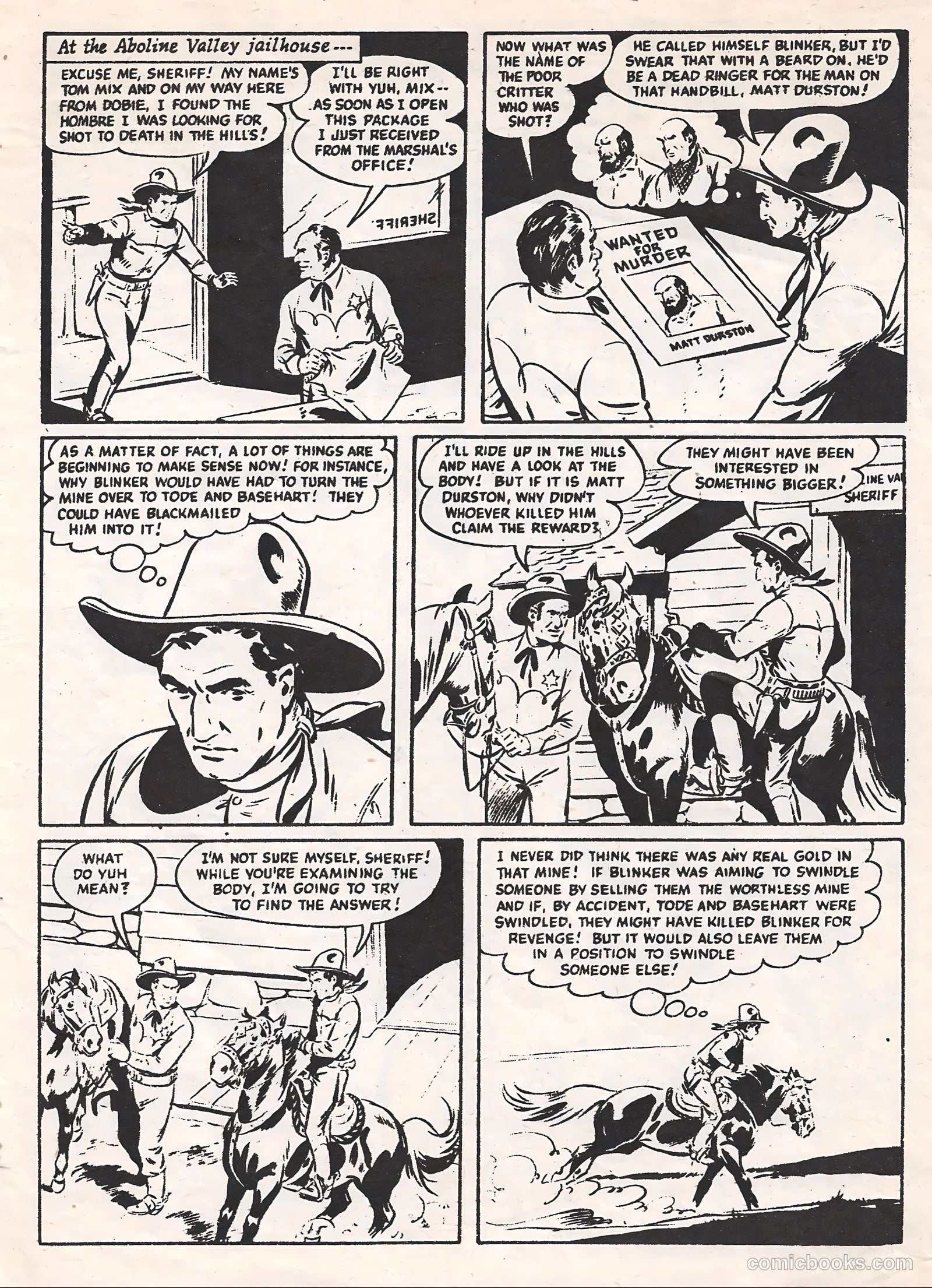 Tom Mix #113 (1953) — page 9 of 28