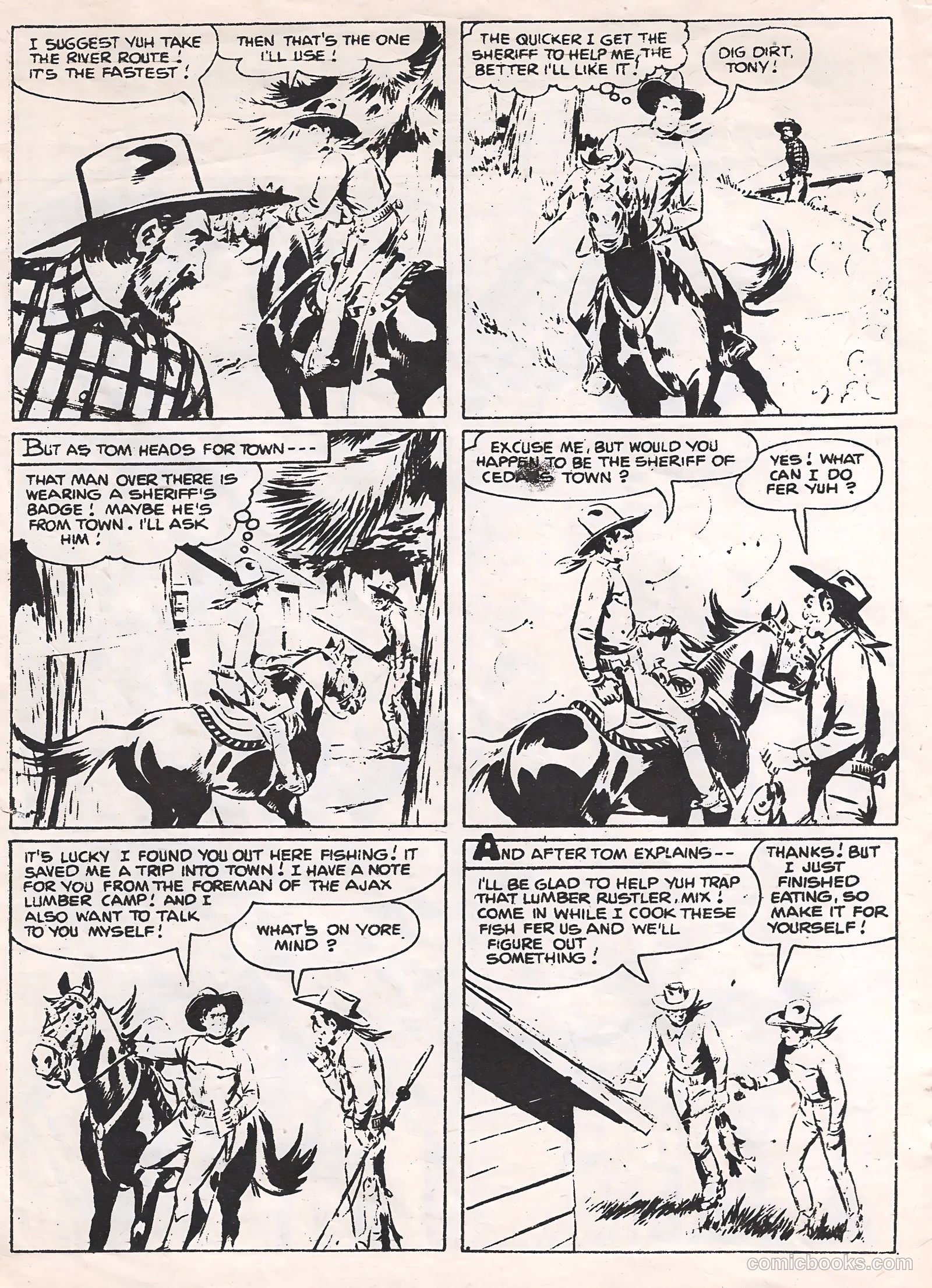 Tom Mix #113 (1953) — page 20 of 28