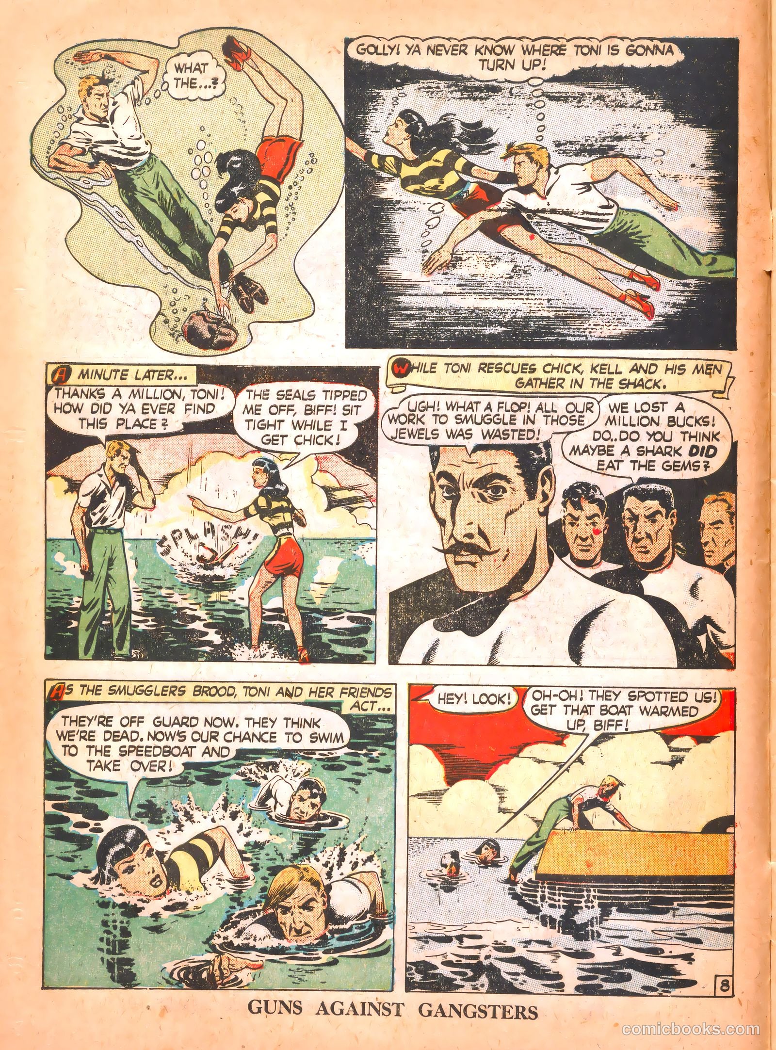 Guns Against Gangsters #6 (1948) — page 10 of 36