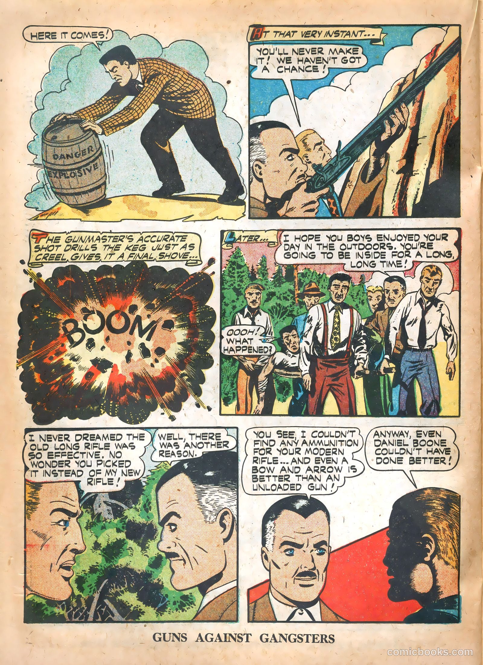 Guns Against Gangsters #6 (1948) — page 22 of 36