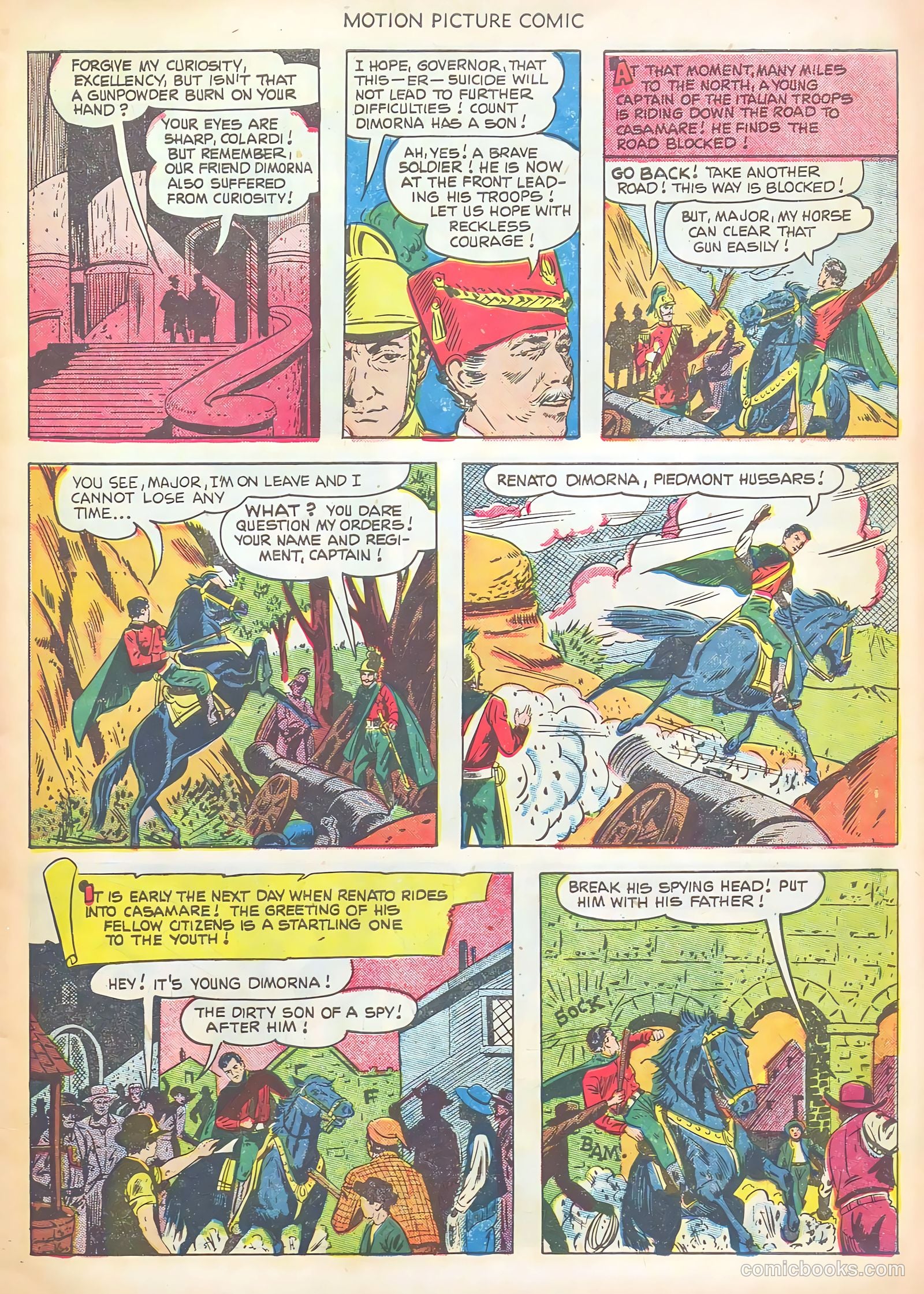 Motion Picture Comics 106 The Texas Rangers #1 — page 7 of 36