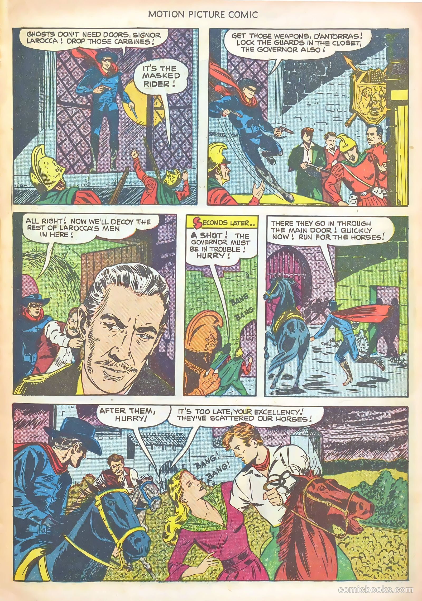 Motion Picture Comics 106 The Texas Rangers #1 — page 15 of 36