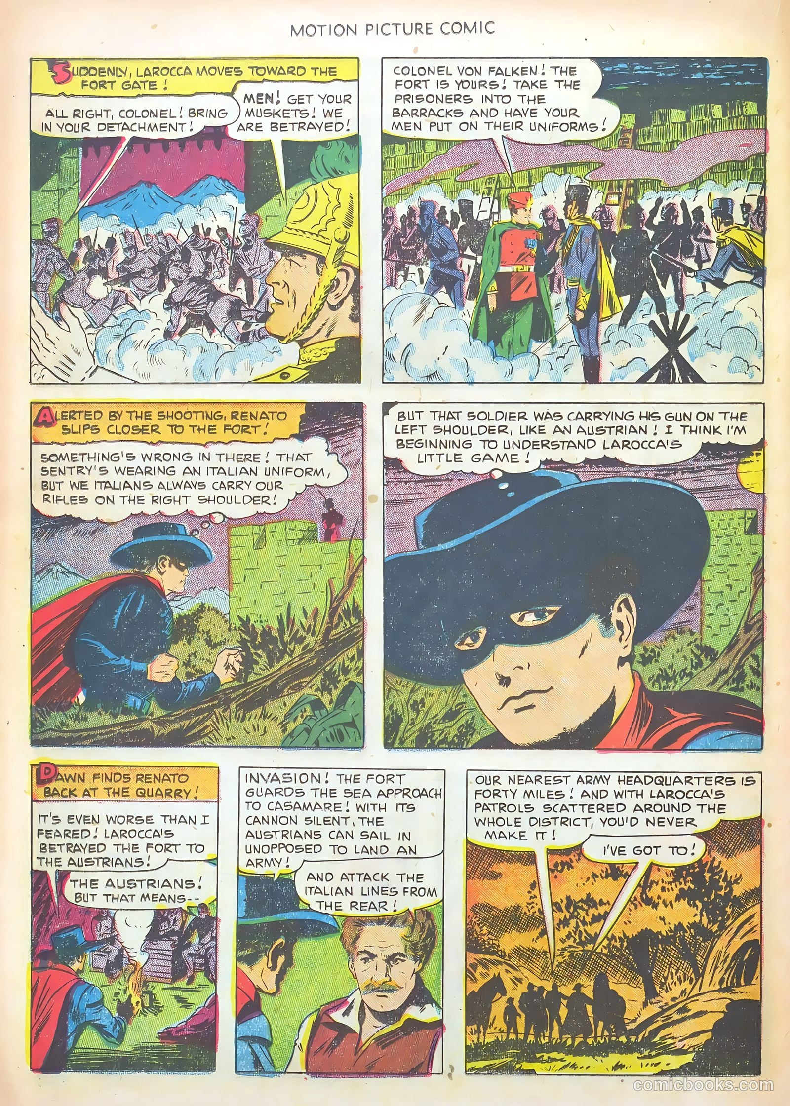 Motion Picture Comics 106 The Texas Rangers #1 — page 24 of 36