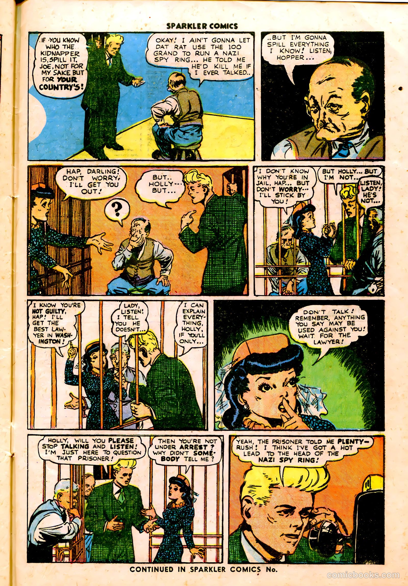Sparkler Comics #38 (1948) — page 32 of 41