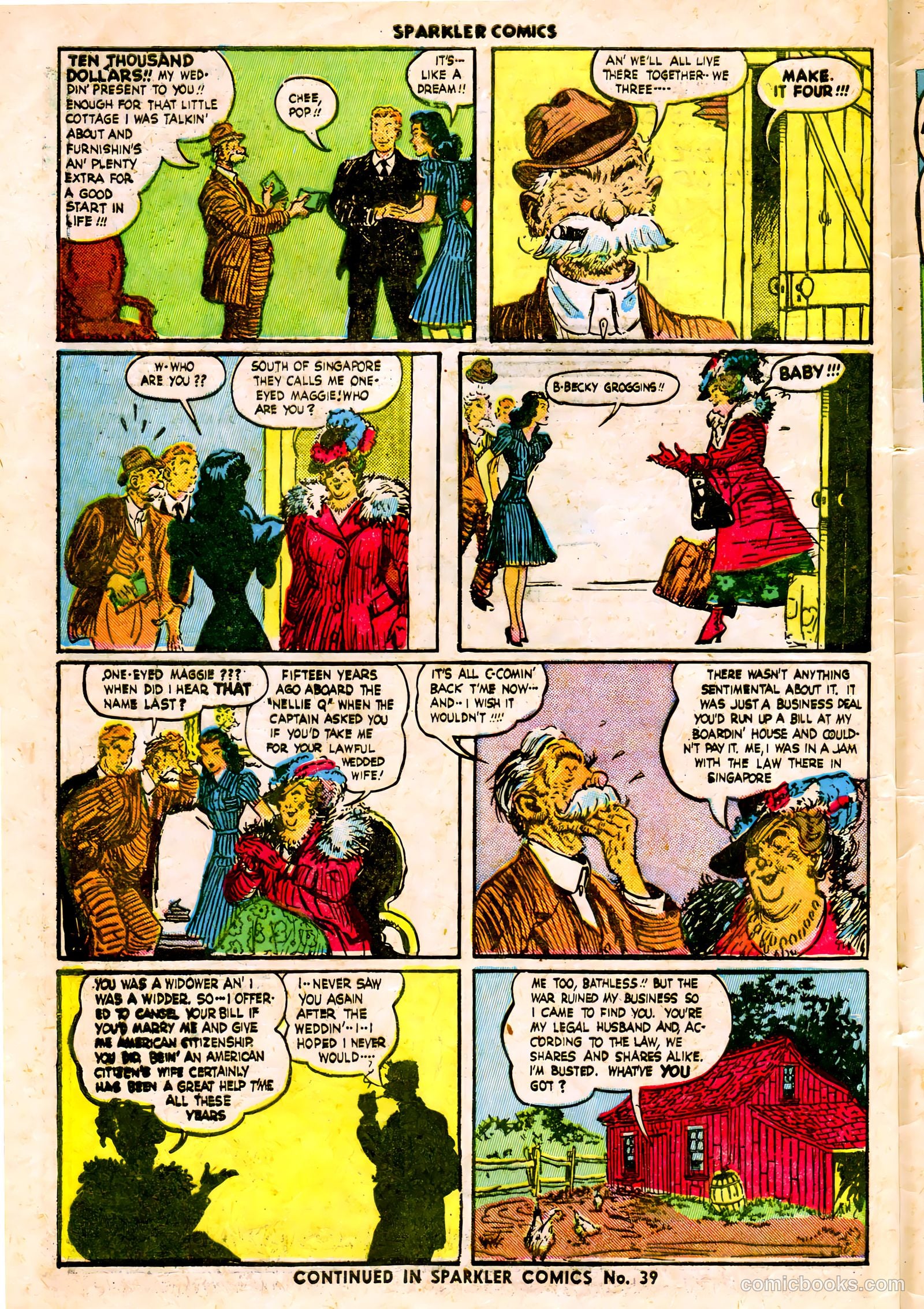 Sparkler Comics #38 (1948) — page 37 of 41