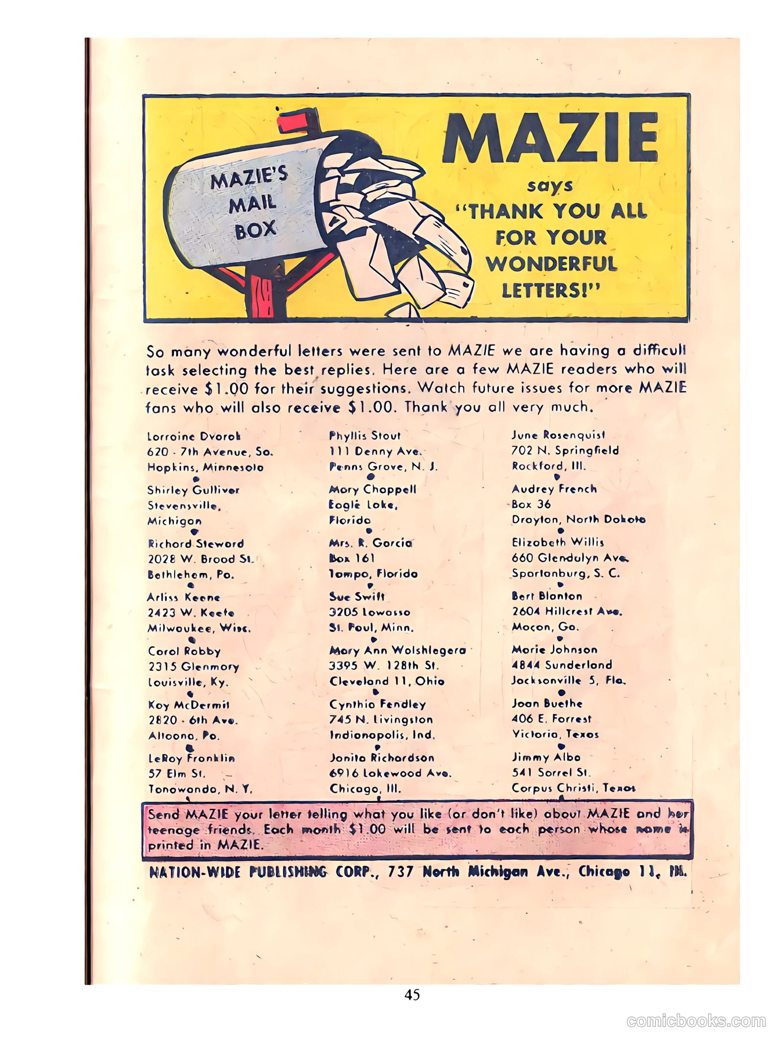 Mazie #4 (1959) — page 40 of 52