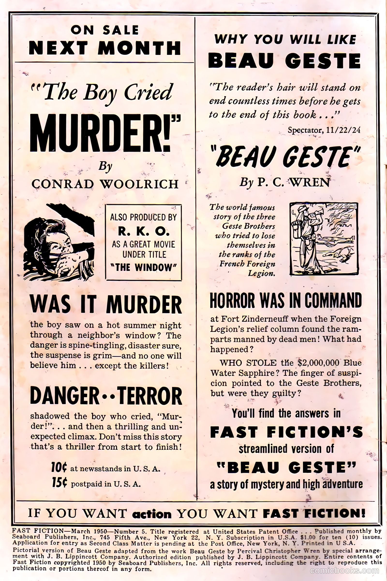 Fast Fiction 5 - Beau Geste #1 — page 2 of 56