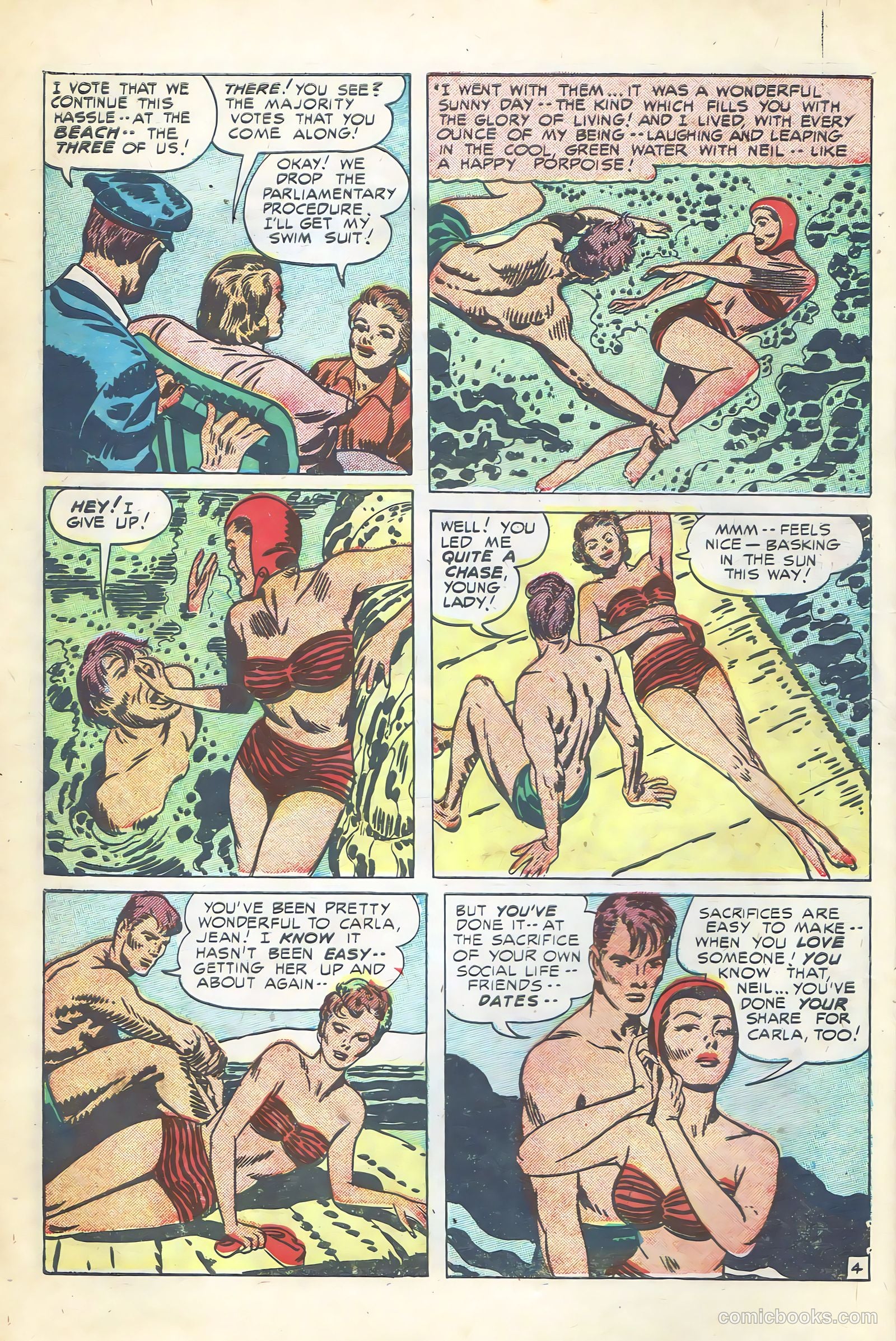 Young Romance #56 (1953) — page 6 of 36