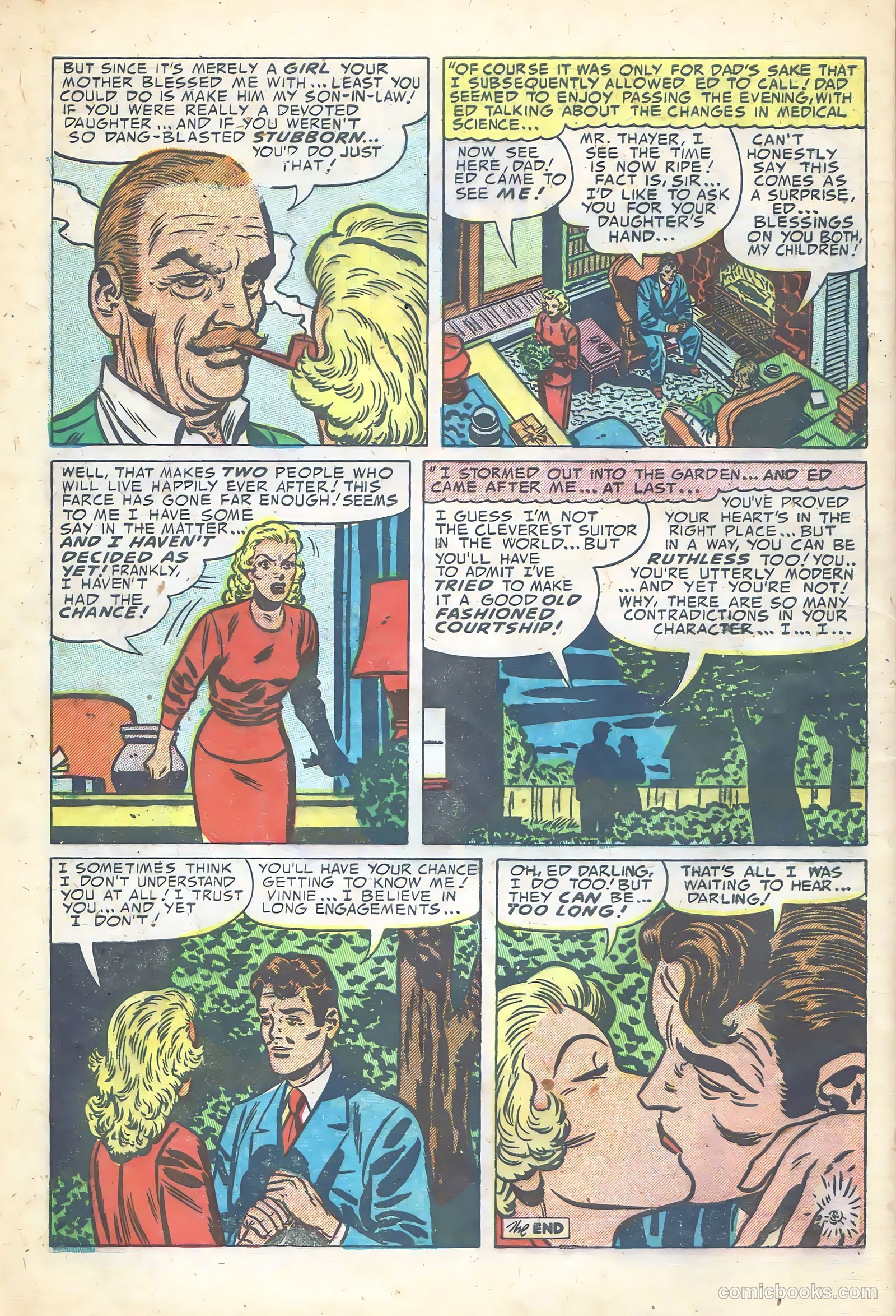 Young Romance #56 (1953) — page 32 of 36