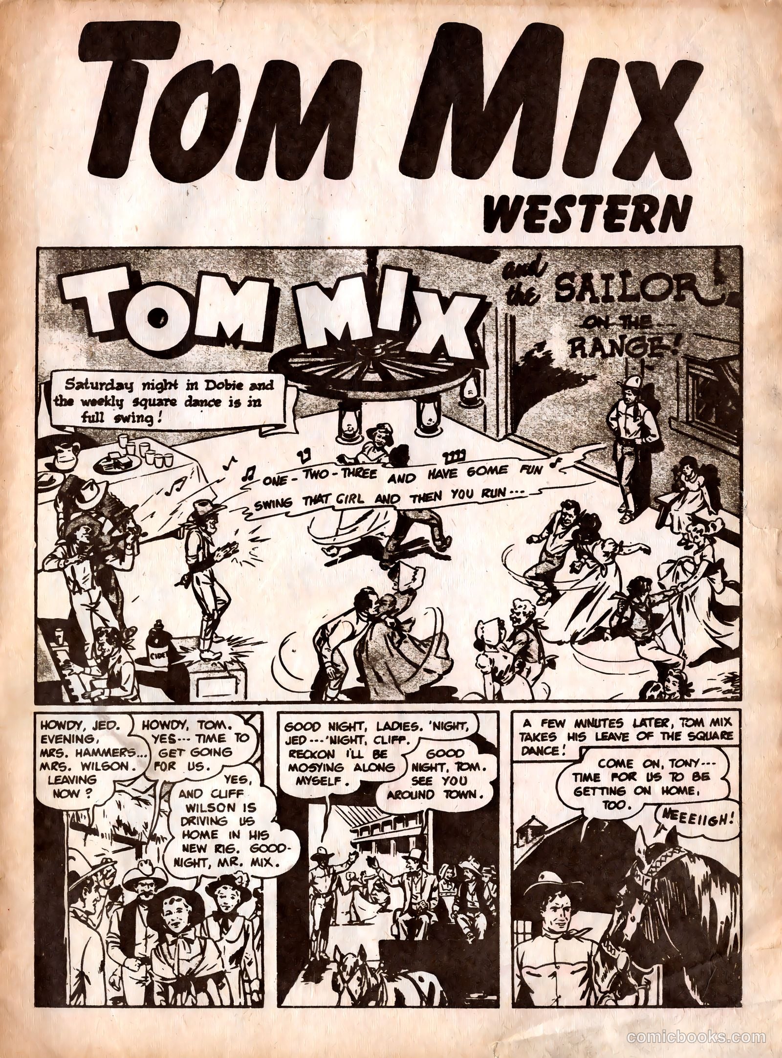 Tom Mix #103 (1953) — page 3 of 28