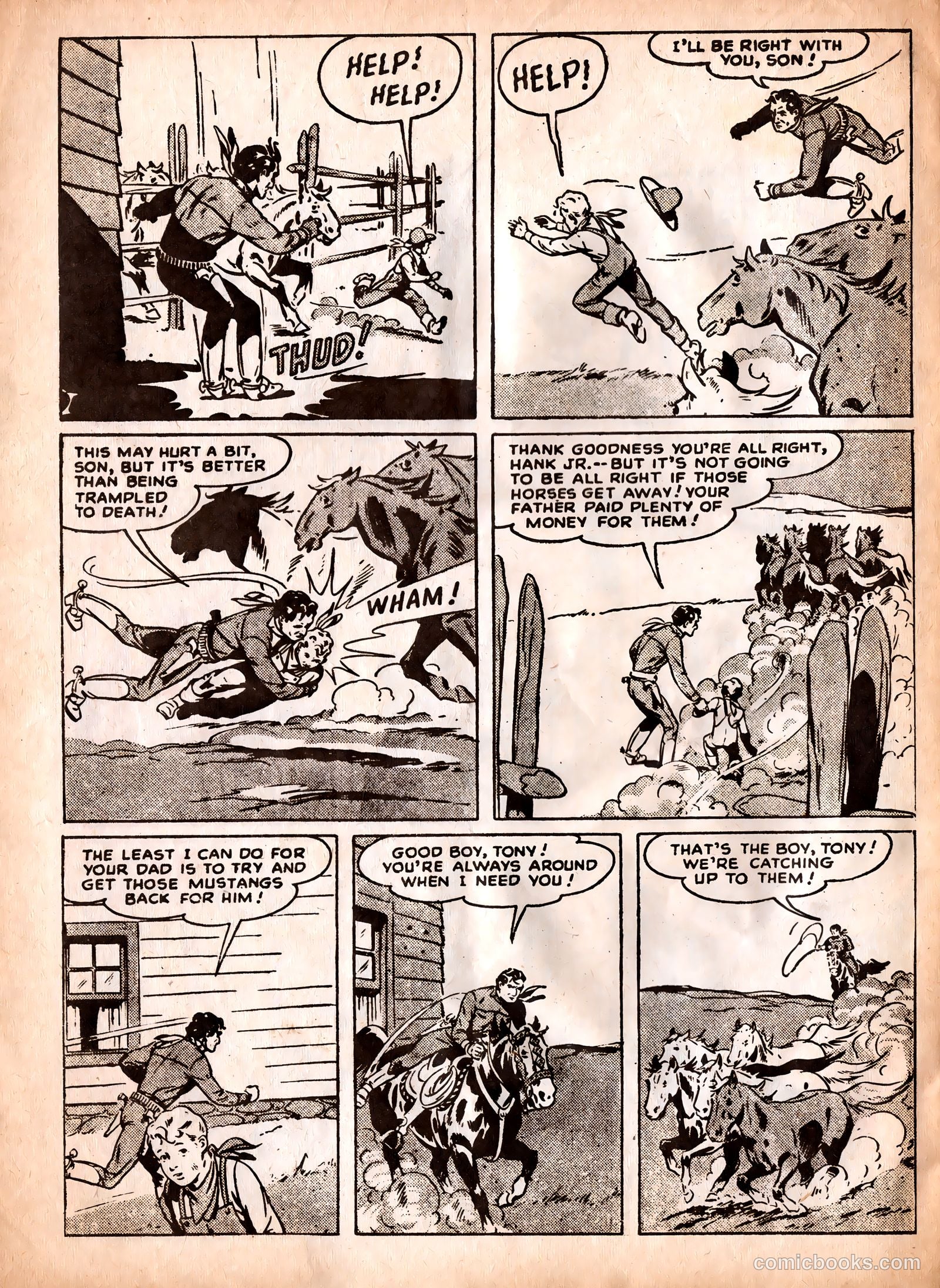 Tom Mix #103 (1953) — page 22 of 28