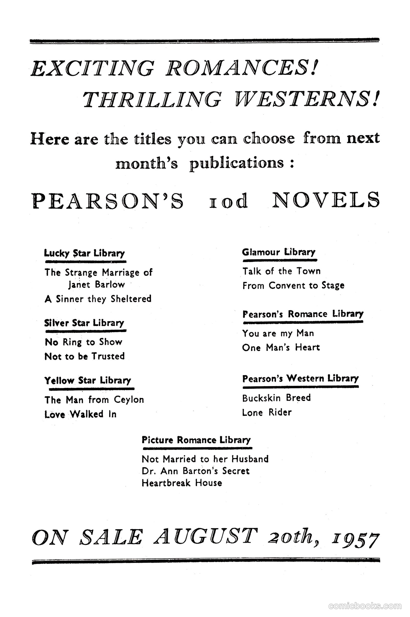 Picture Romance Library 23a - Out Of Her Life #1 — page 65 of 68