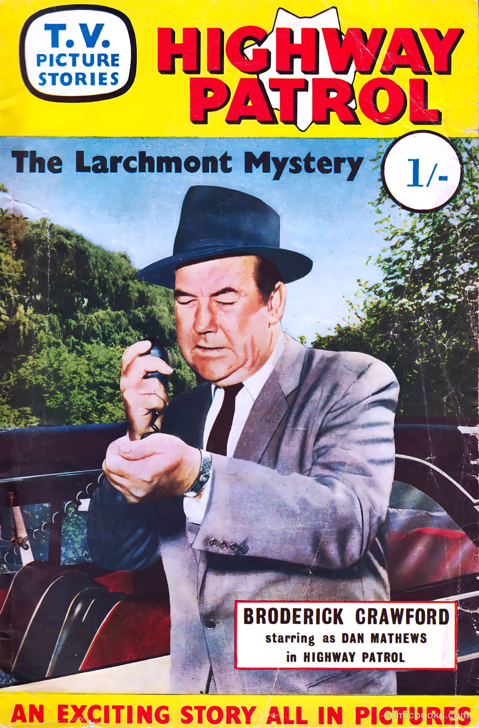 T.V. Picture Stories 28 - Highway Patrol - The Larchmont Mystery #1