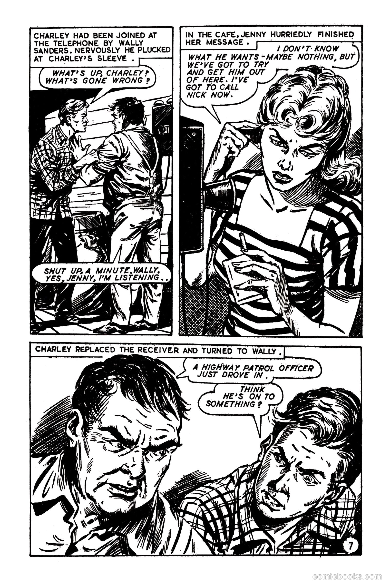 T.V. Picture Stories 28 - Highway Patrol - The Larchmont Mystery #1 — page 9 of 68