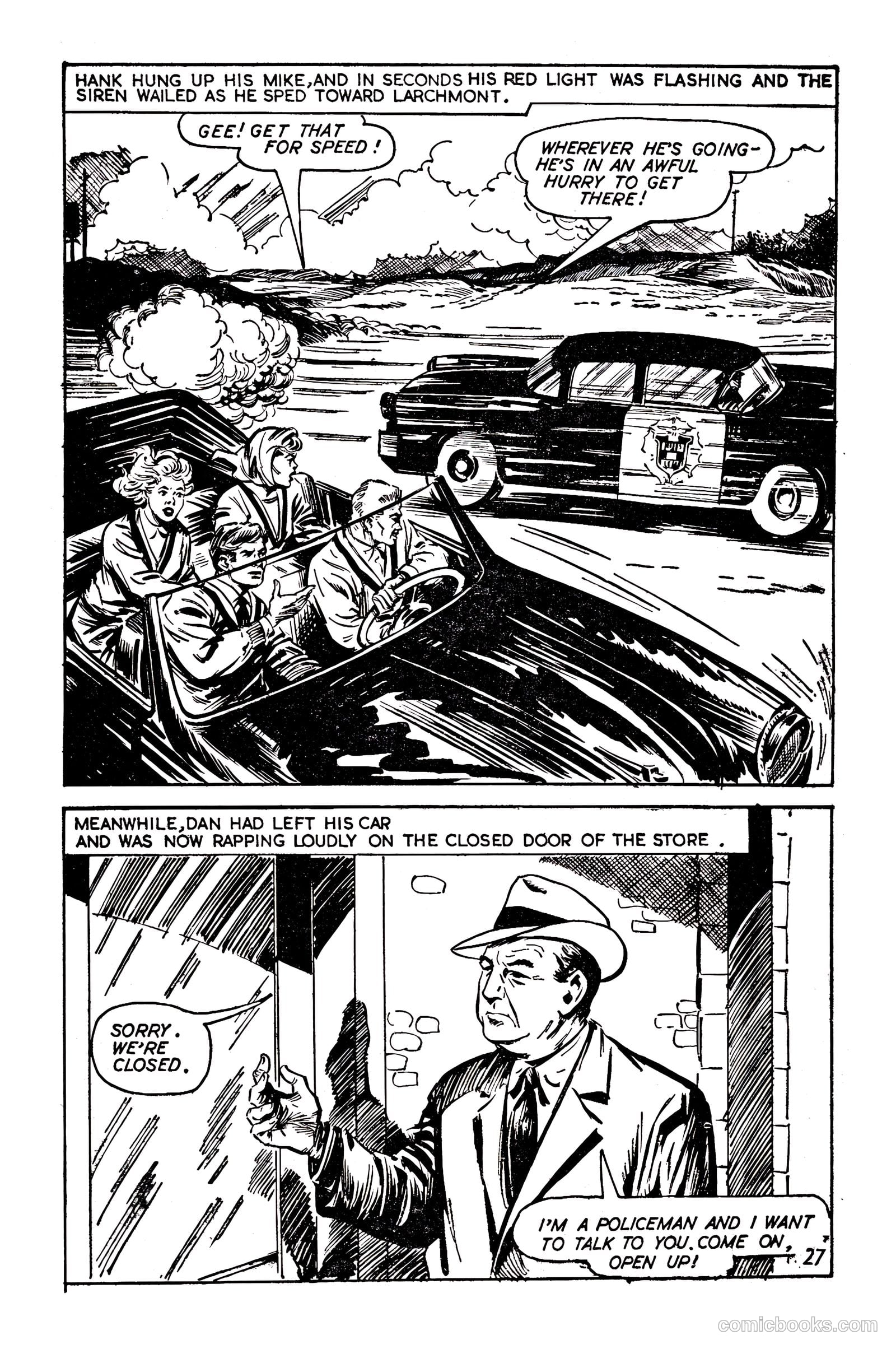 T.V. Picture Stories 28 - Highway Patrol - The Larchmont Mystery #1 — page 29 of 68