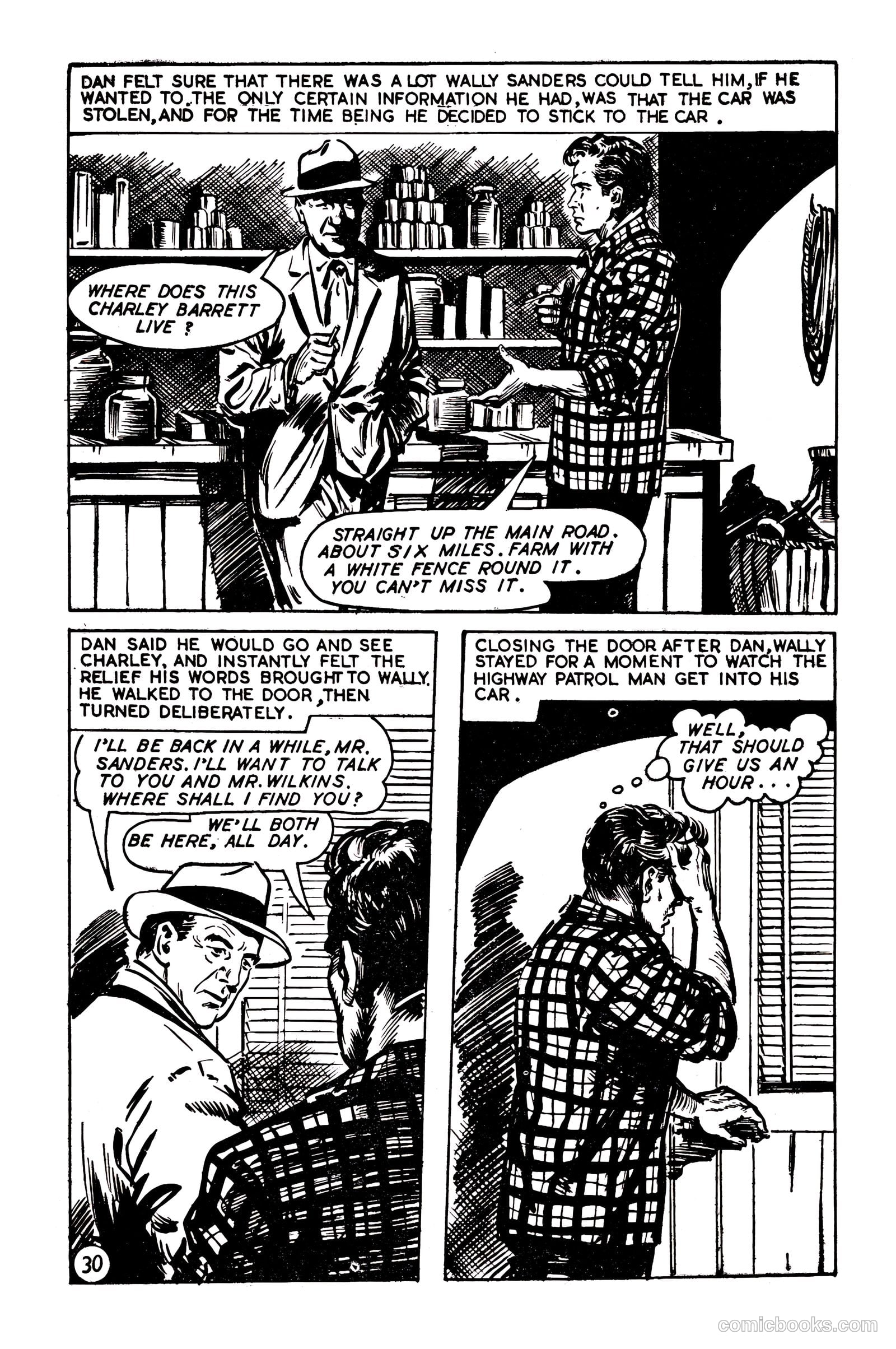 T.V. Picture Stories 28 - Highway Patrol - The Larchmont Mystery #1 — page 32 of 68
