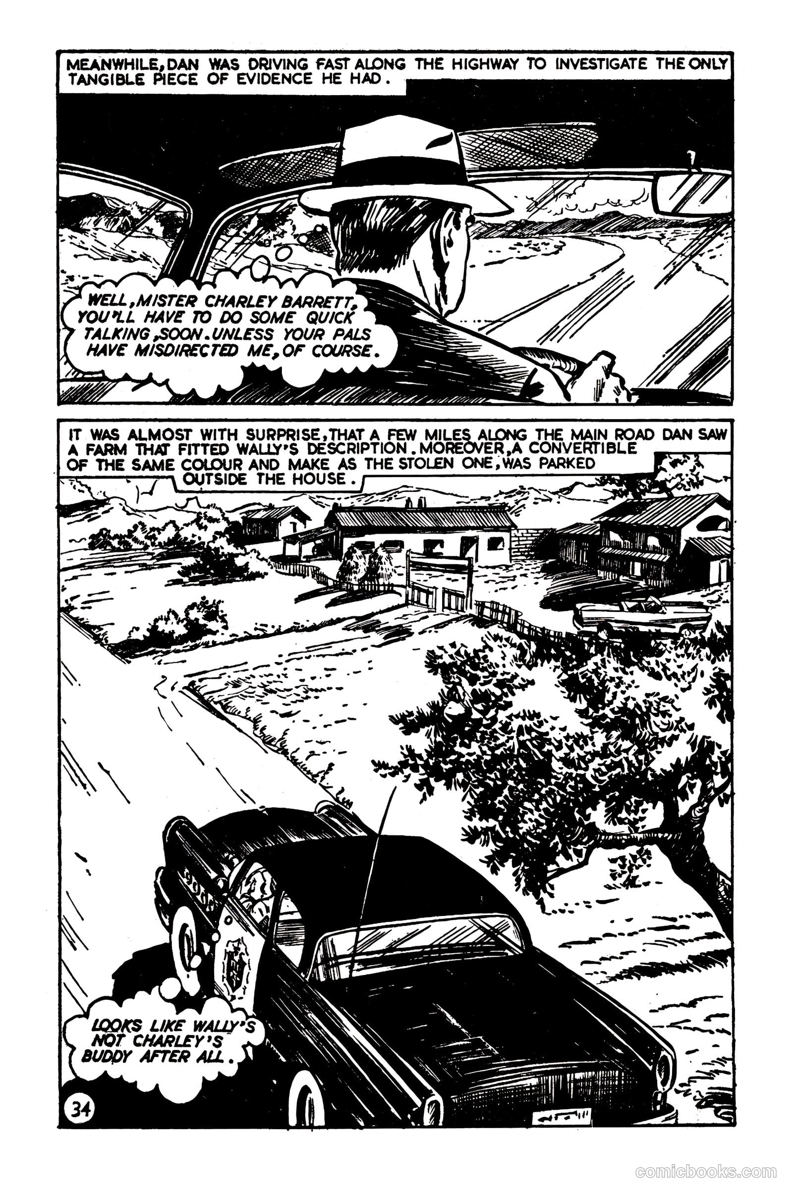 T.V. Picture Stories 28 - Highway Patrol - The Larchmont Mystery #1 — page 36 of 68