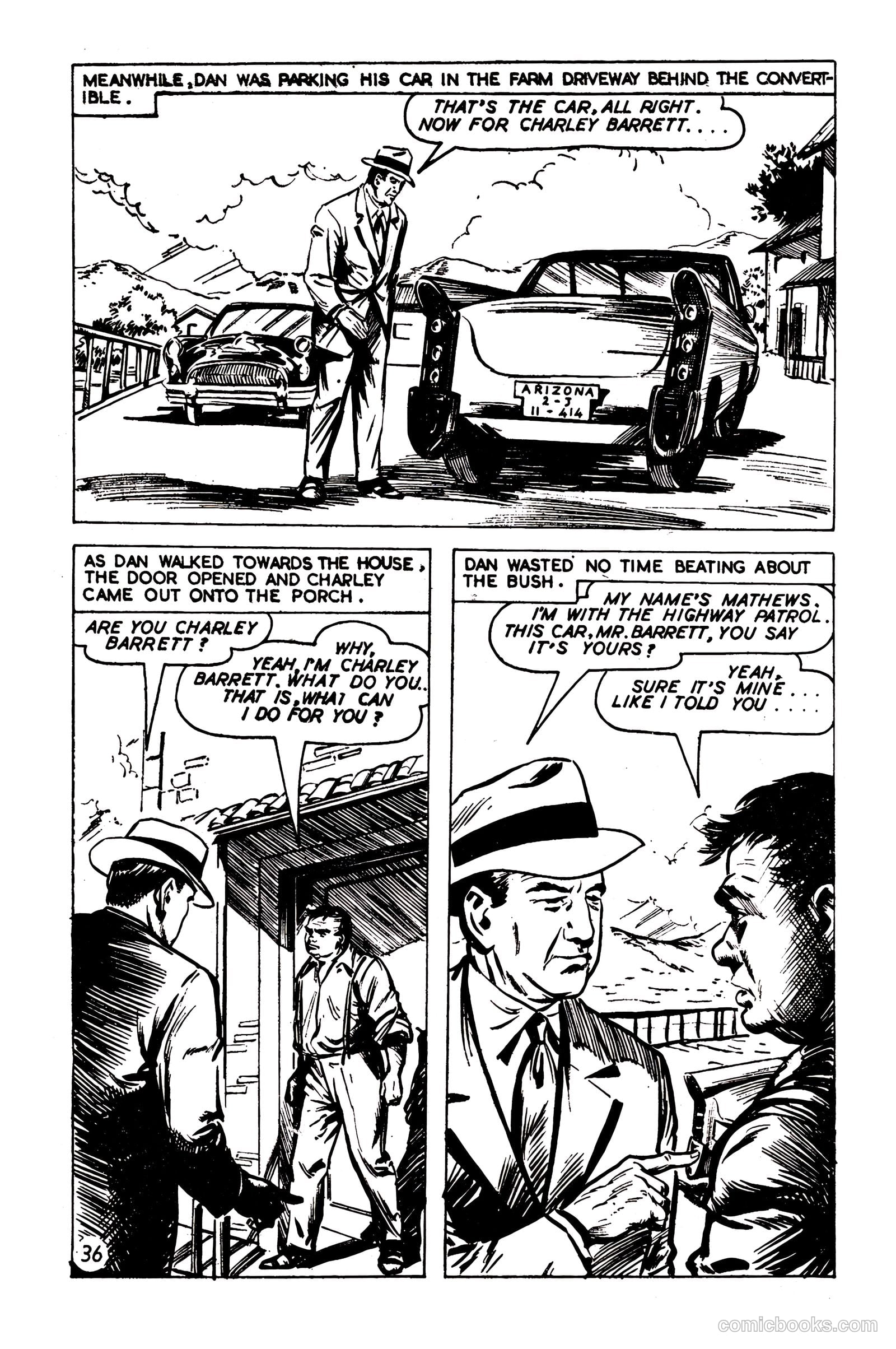 T.V. Picture Stories 28 - Highway Patrol - The Larchmont Mystery #1 — page 38 of 68
