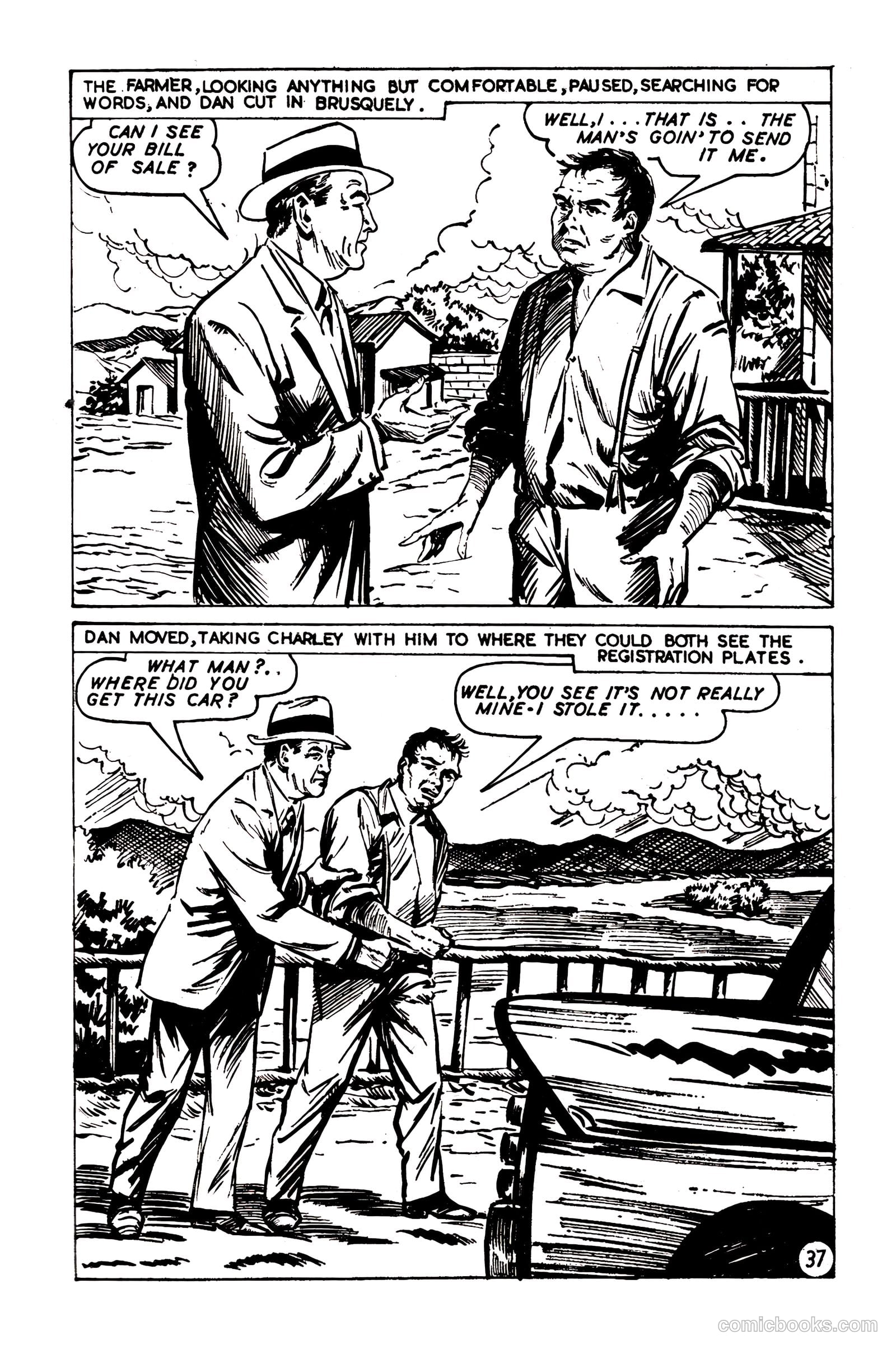T.V. Picture Stories 28 - Highway Patrol - The Larchmont Mystery #1 — page 39 of 68