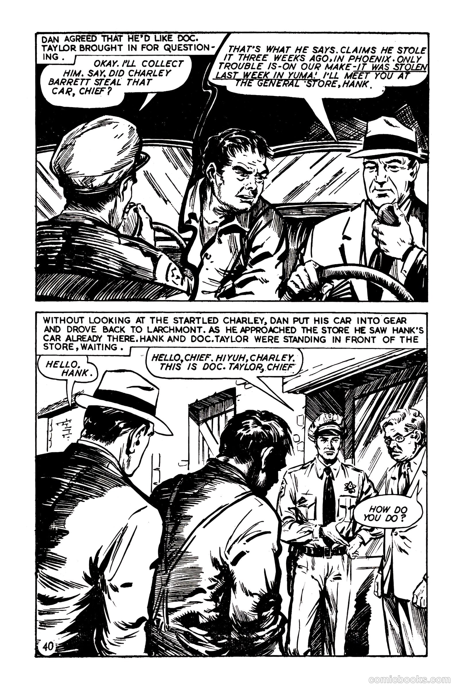 T.V. Picture Stories 28 - Highway Patrol - The Larchmont Mystery #1 — page 42 of 68