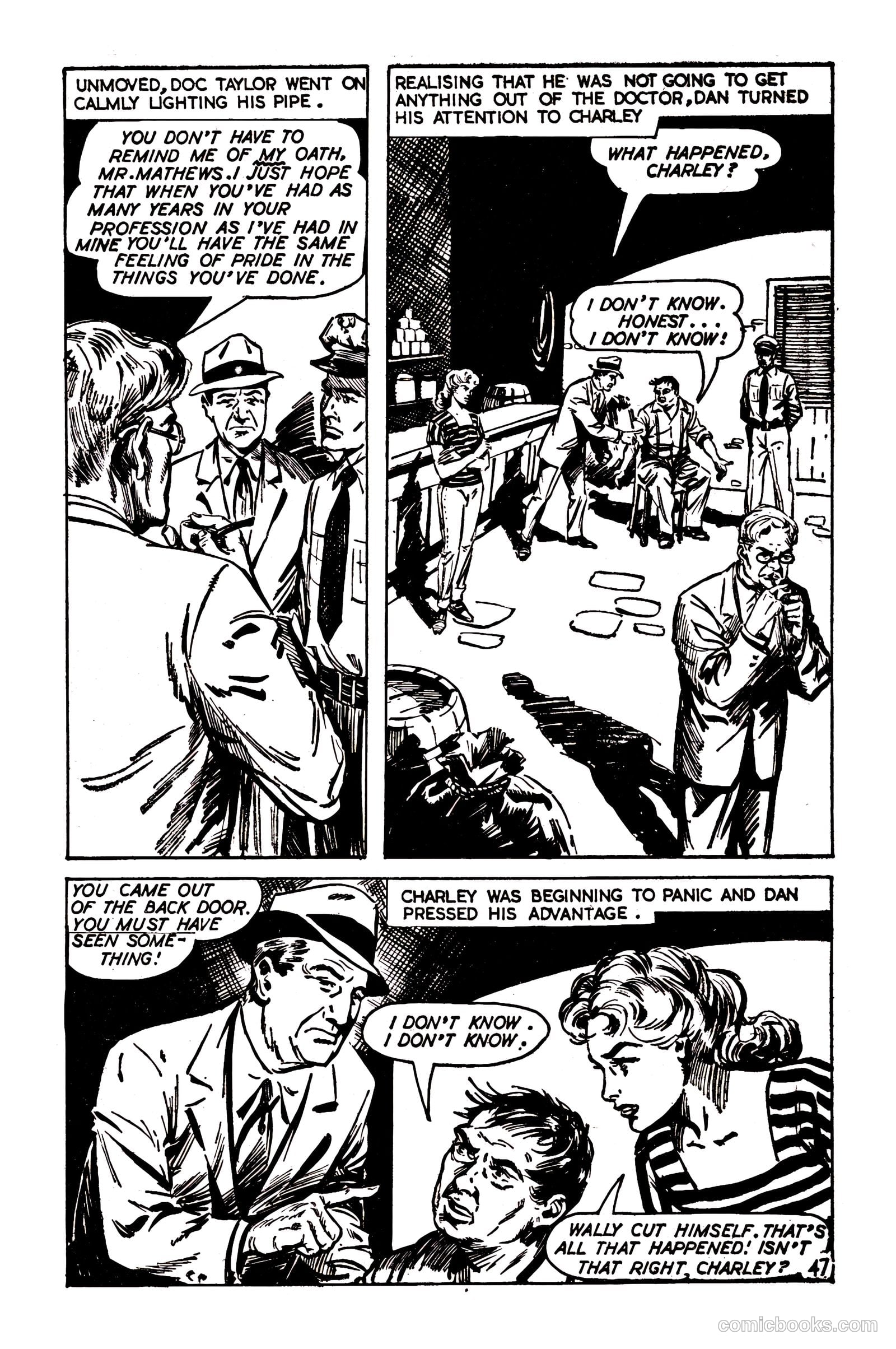 T.V. Picture Stories 28 - Highway Patrol - The Larchmont Mystery #1 — page 49 of 68